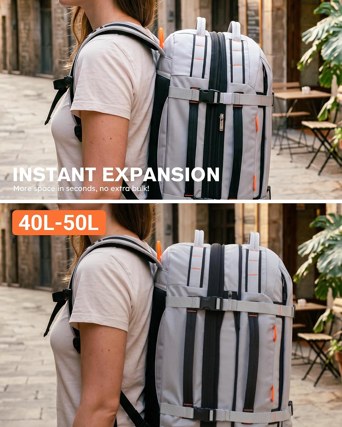 Tolaccea - Mochila de viaje para laptop, mochila de transporte para...