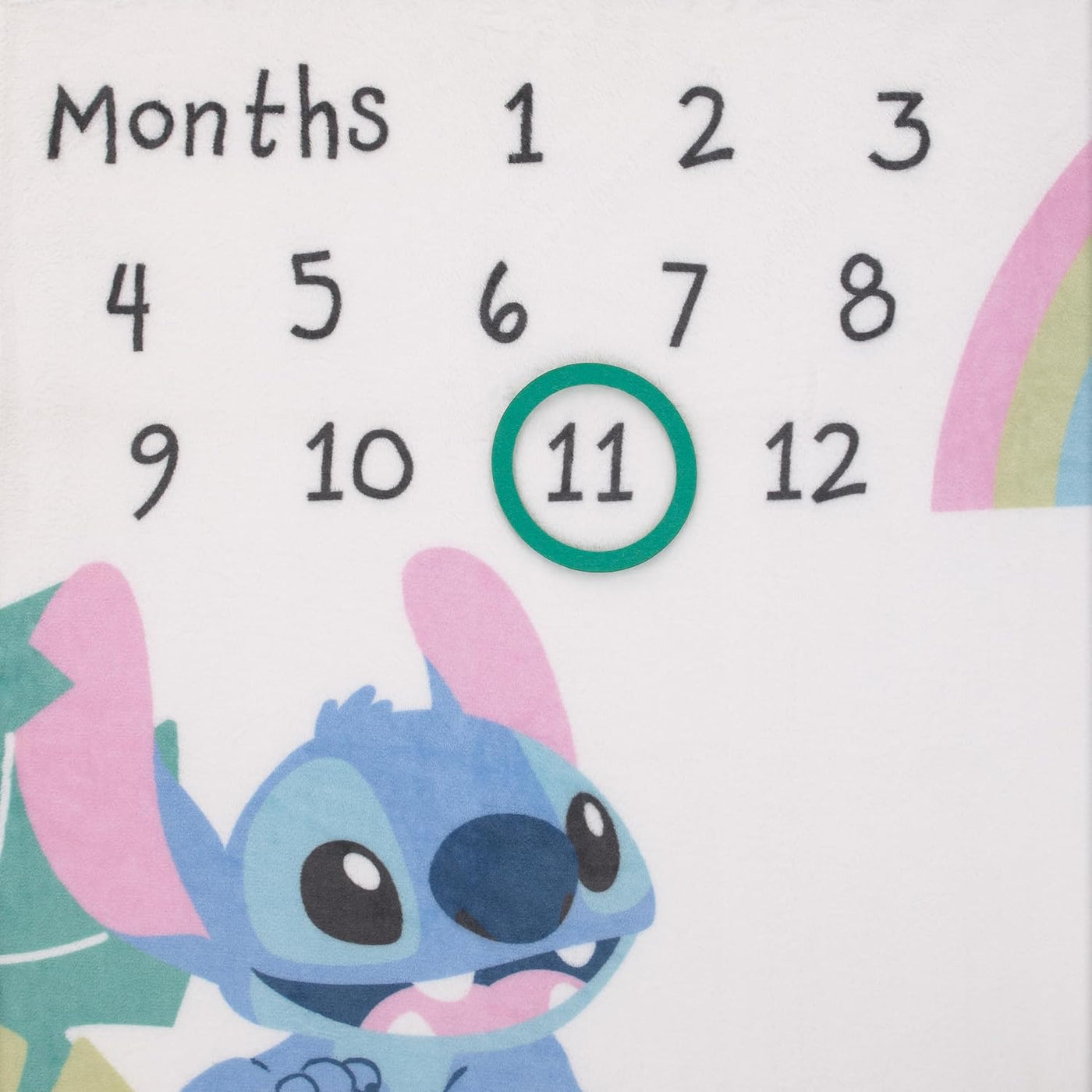 Disney Stitch - Manta para bebé con diseño de hitos fotográficos sú...