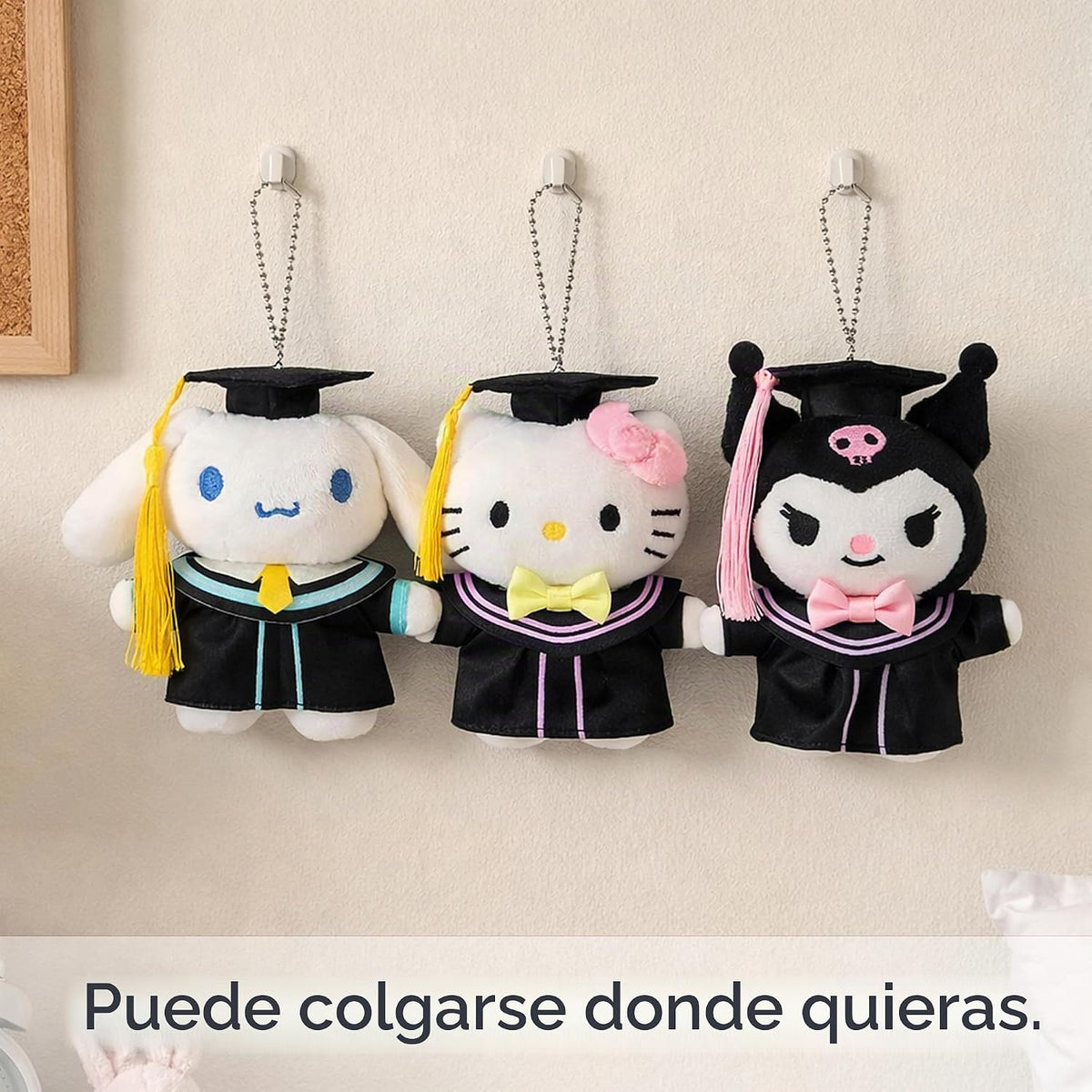 RELIGES Llavero de felpa de graduación, 4.2 pulgadas, suave adorno...
