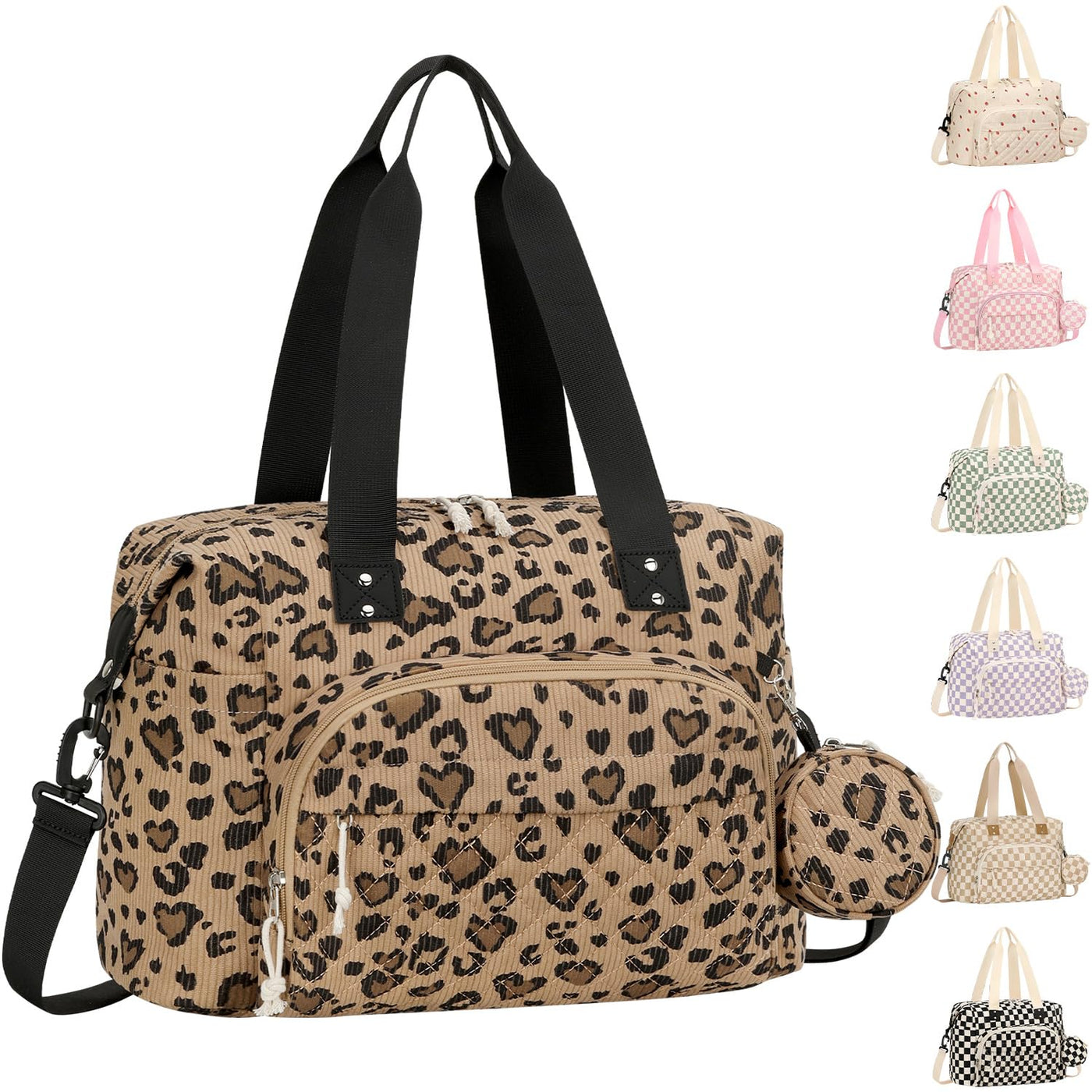Tenot Bolsa de Pañales Tipo Tote de Pana, Bolsa de Bebé de Viaje Ti...