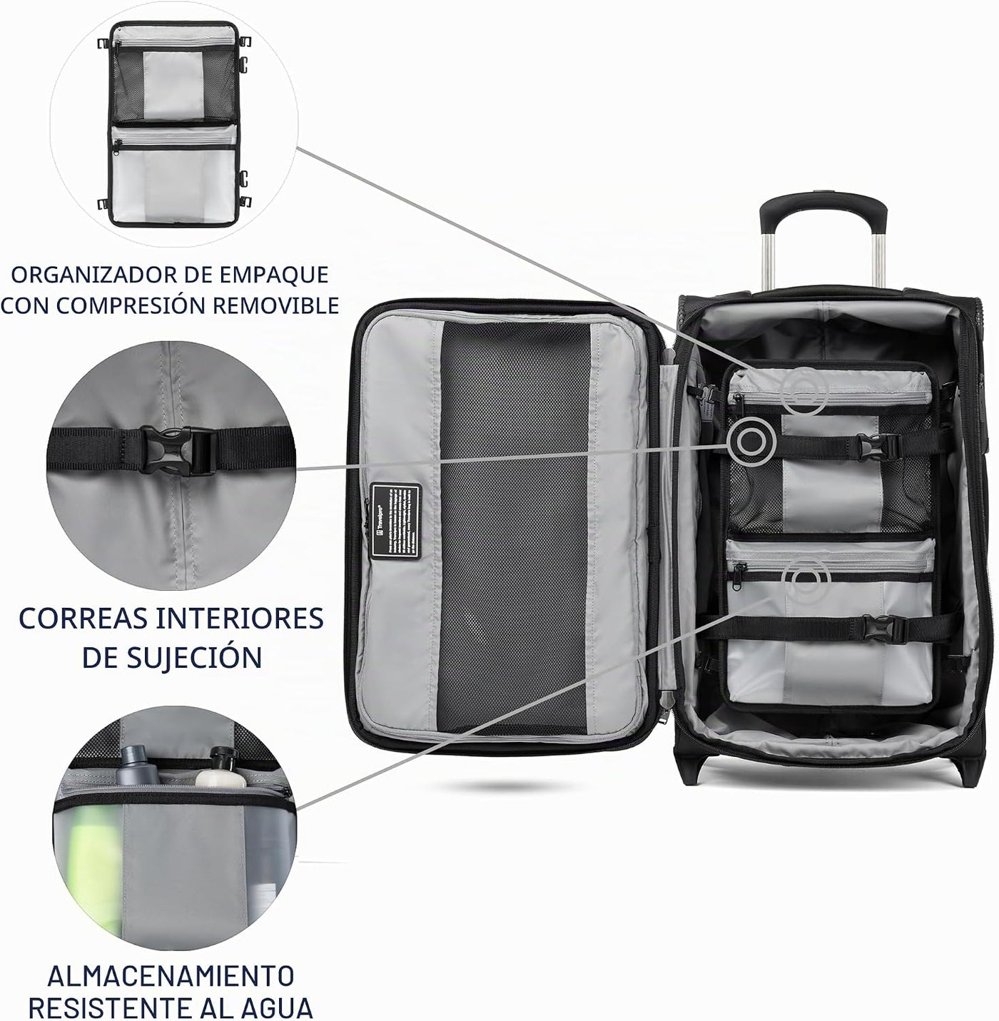 Travelpro Crew Classic - Equipaje expandible de 8 ruedas giratorias...