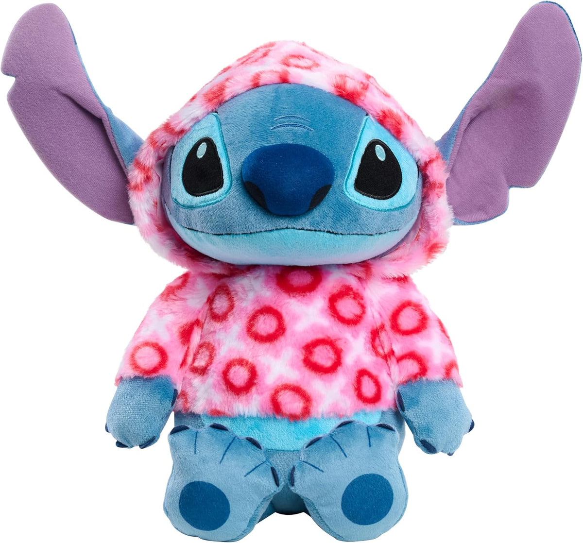 Disney Stitch - Sudadera grande con capucha de corazón de San Valen...