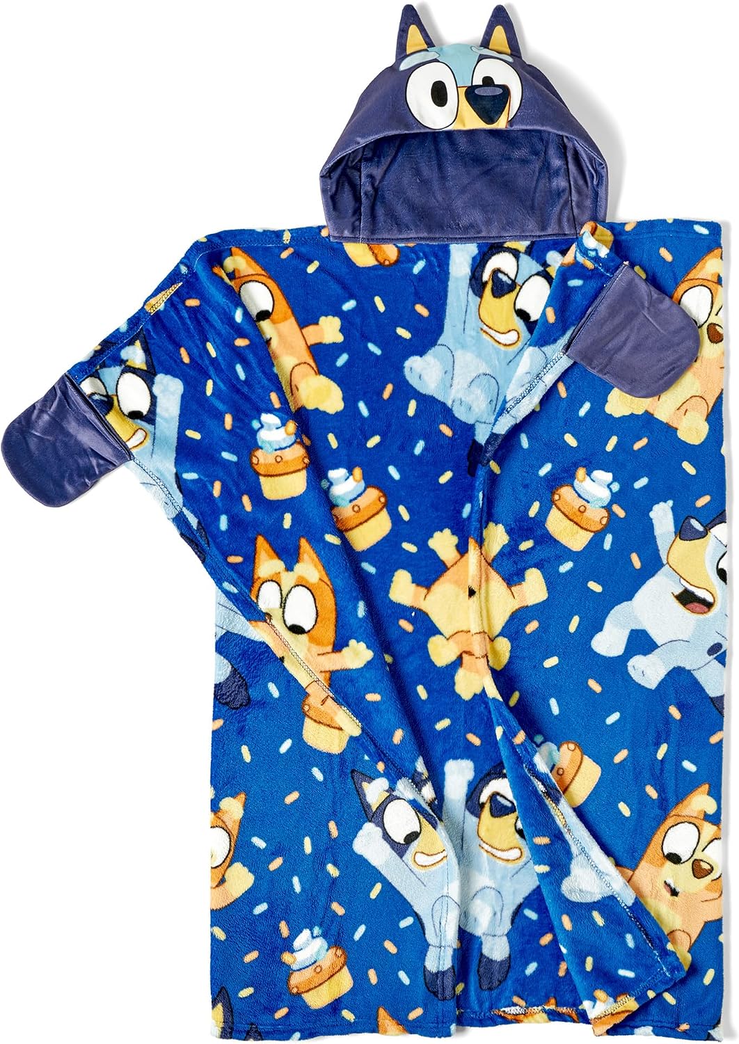 Northwest BBC Studios Bluey Manta de Tiro, Manta de Tiro con Capuch...