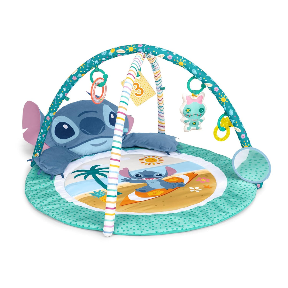 Bright Starts Disney Baby Stitch Party in Paradise Play Gym & M...