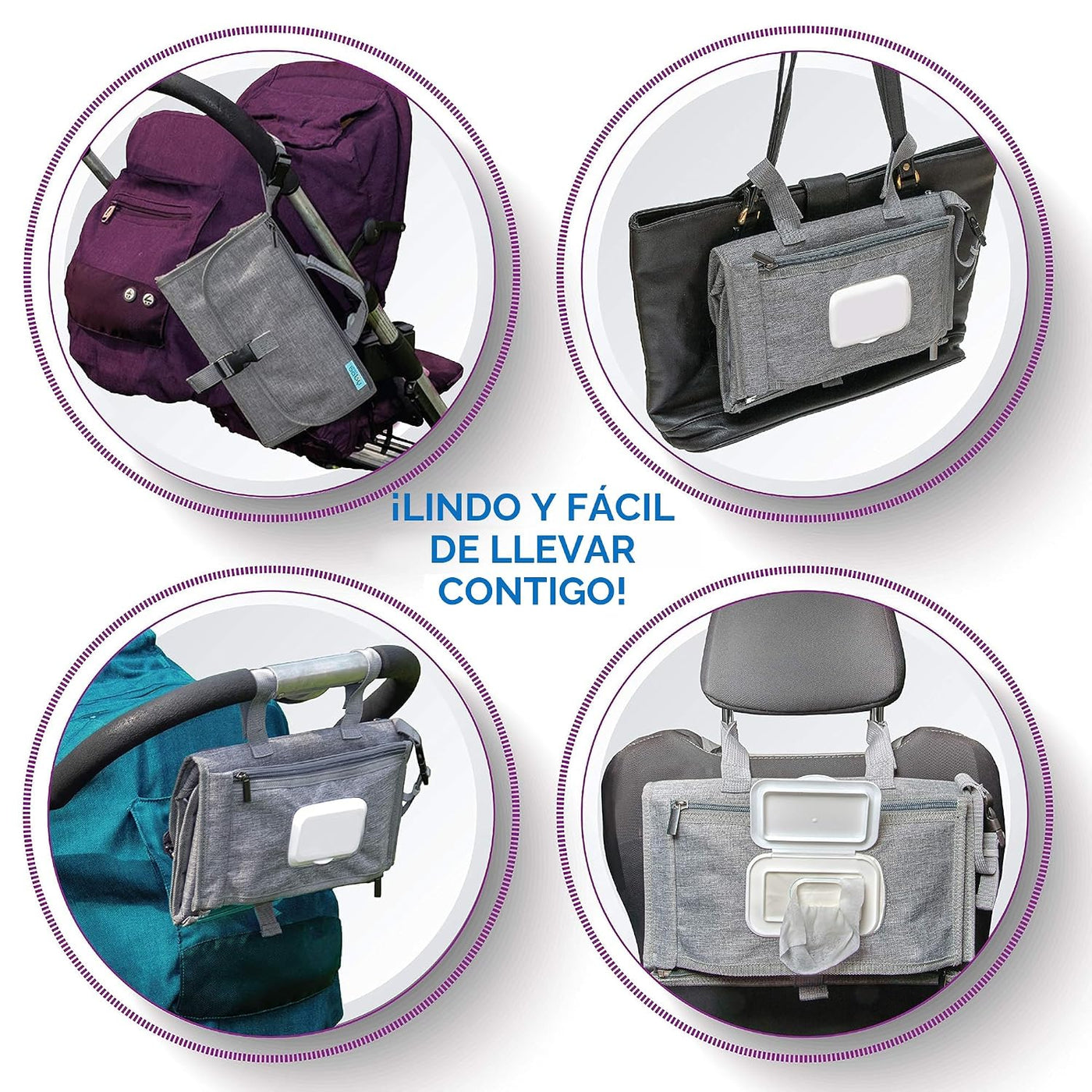 Kopi Baby Cambiador de pañales portátil, bolsa de viaje para cambia...