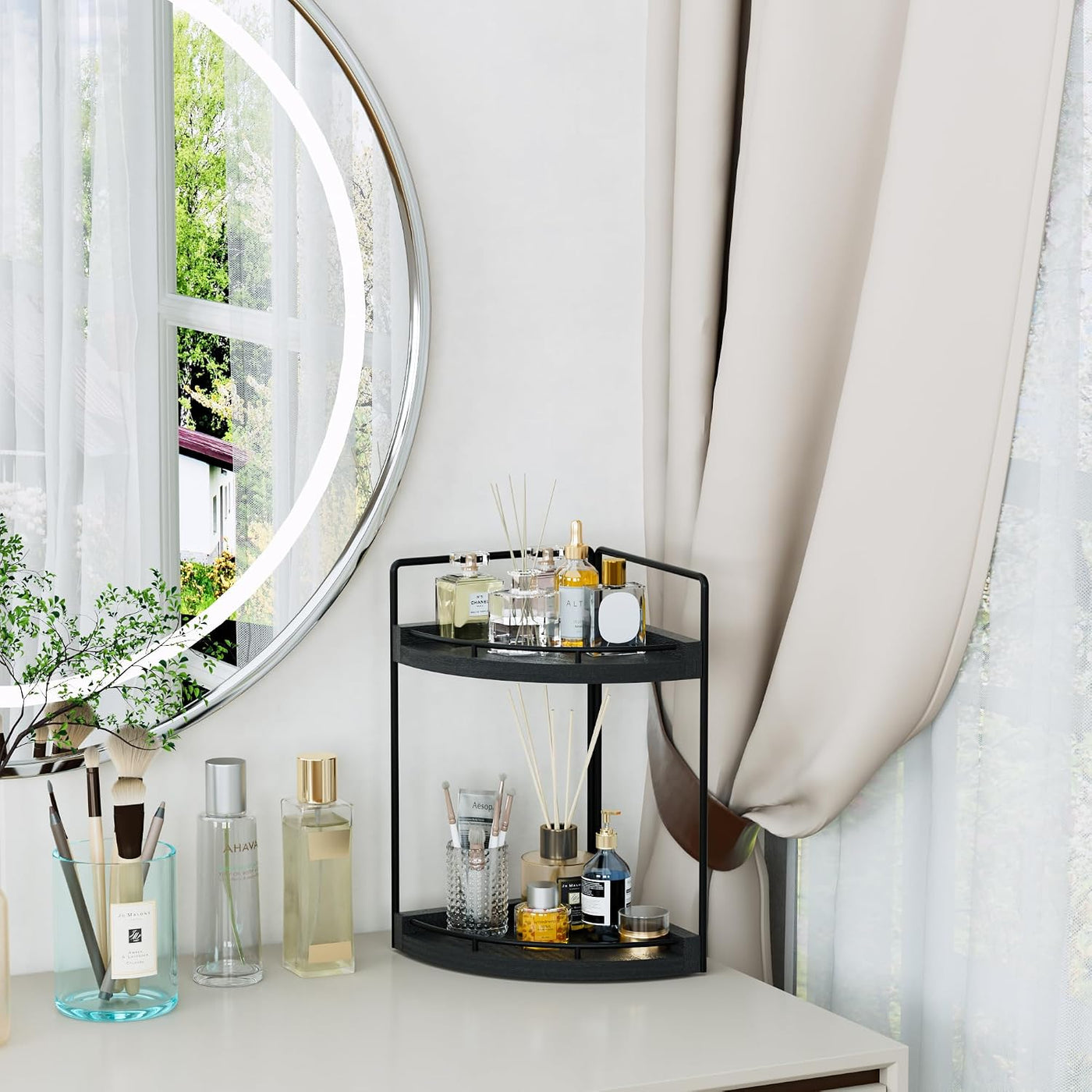 CeleVista Organizador esquinero para encimera de baño, almacenamien...