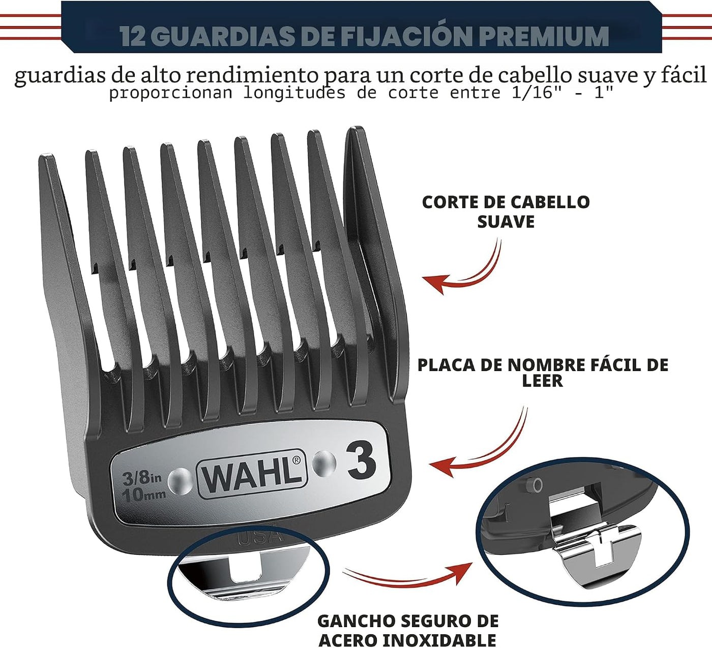 Wahl Cortadora de pelo con cable de torsión ultra silenciosa USA Pr...