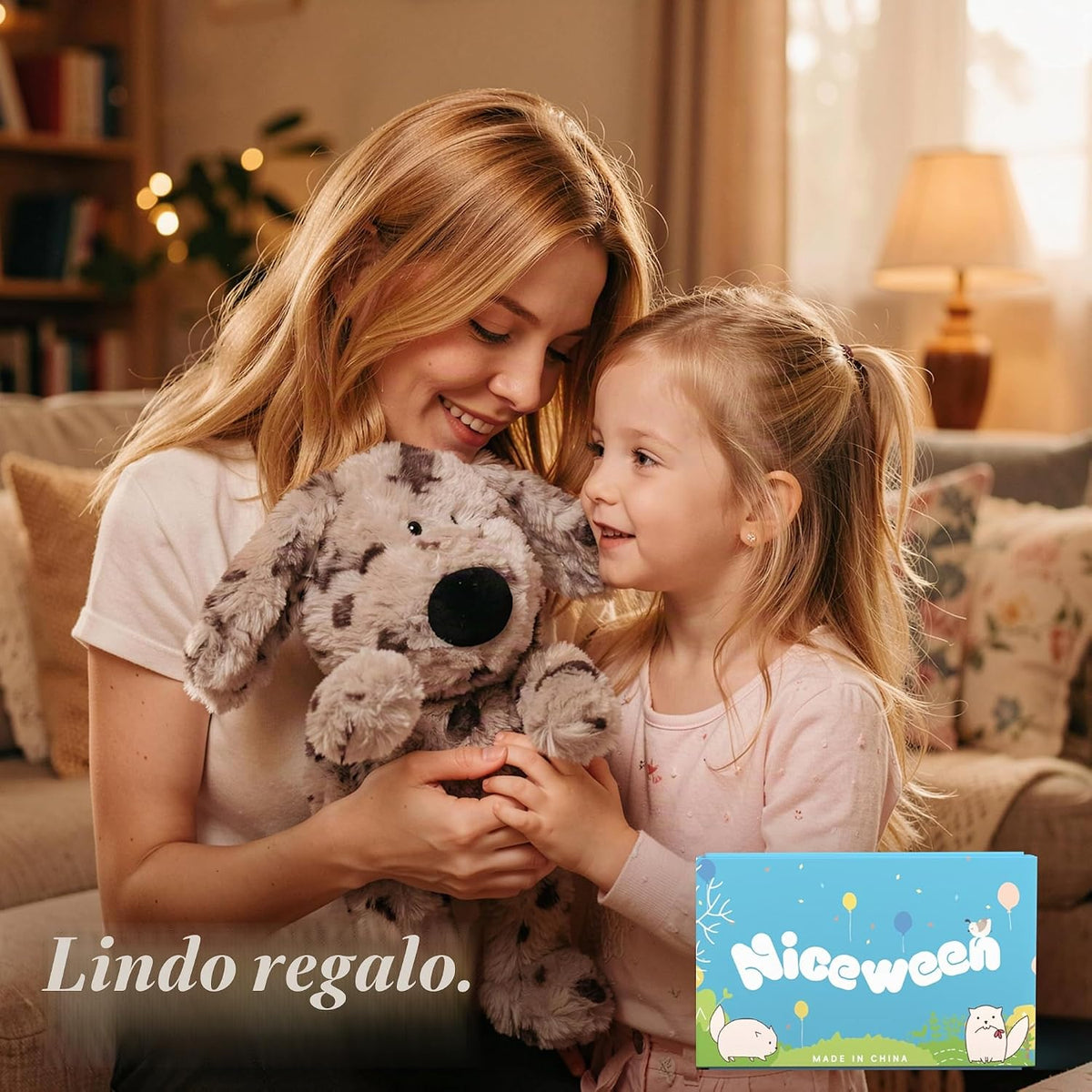Niceween Juguetes de peluche adorables dálmatas de 11.8 pulgadas de...