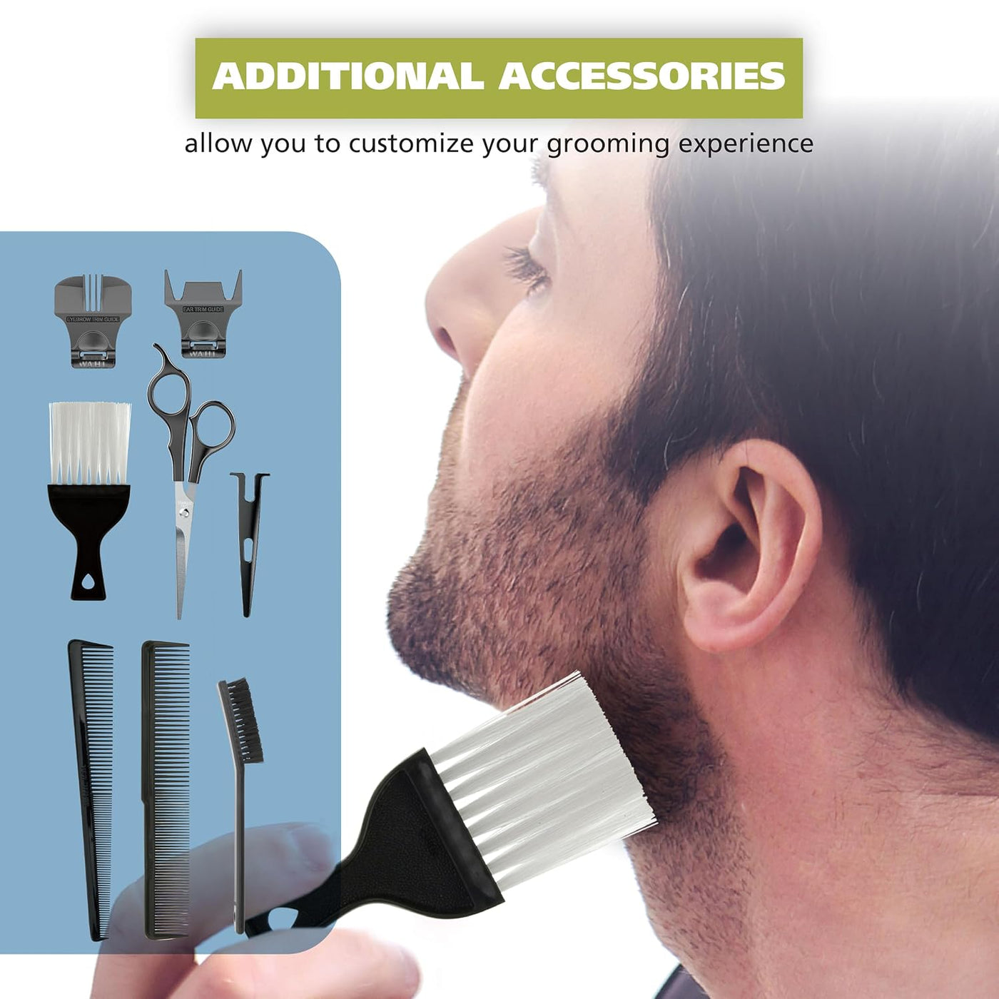 Juego de rasuradora de cabello completo Wahl Color Pro con accesori...