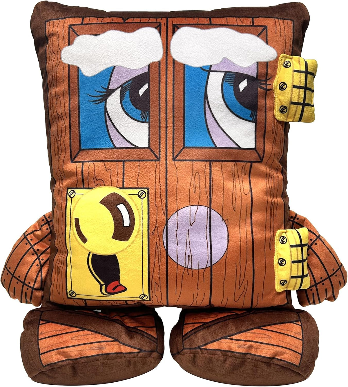 Pillow People: Squeaky Door Plush - Juguete y almohada 2 en 1, amig...