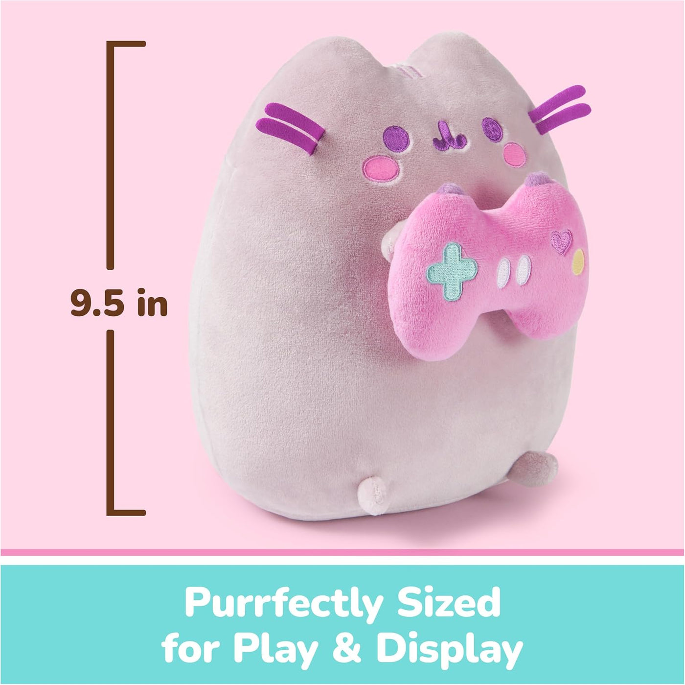 GUND Pusheen Gamer - Juguete de peluche de 9.5 pulgadas para mayore...