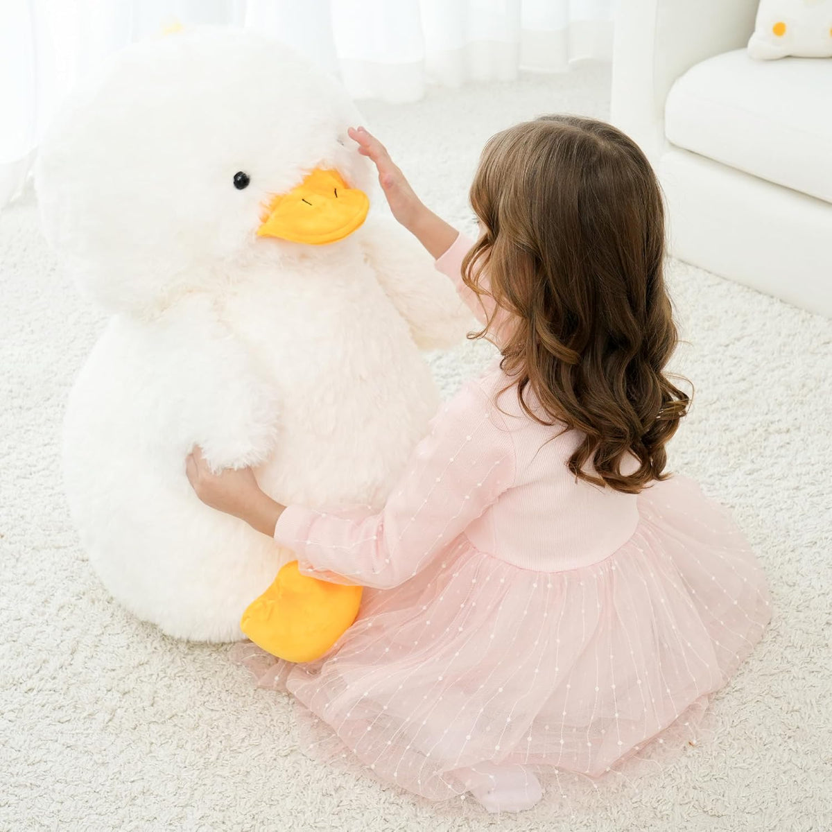 EEYQR Peluche de pato grande, animales de peluche de pato gigante,...