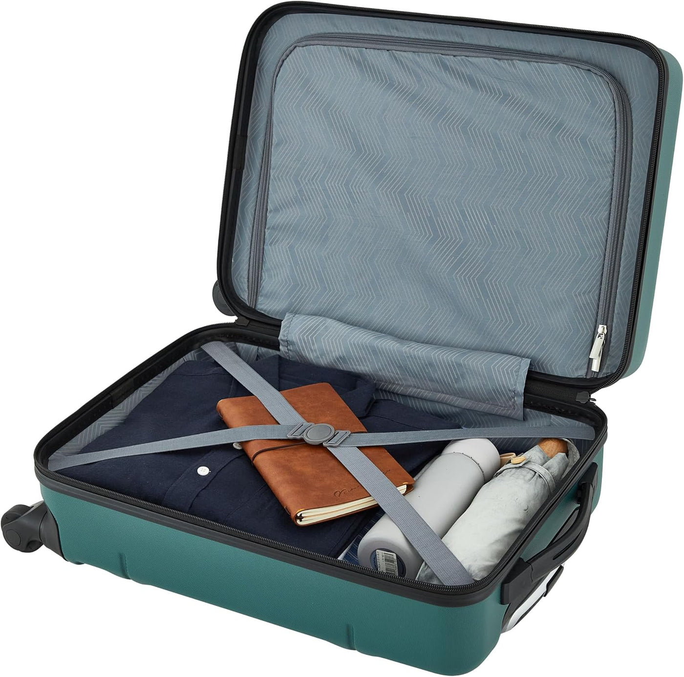Travelers Club Maleta giratoria de mano Skyline de 22", Rain Fo...