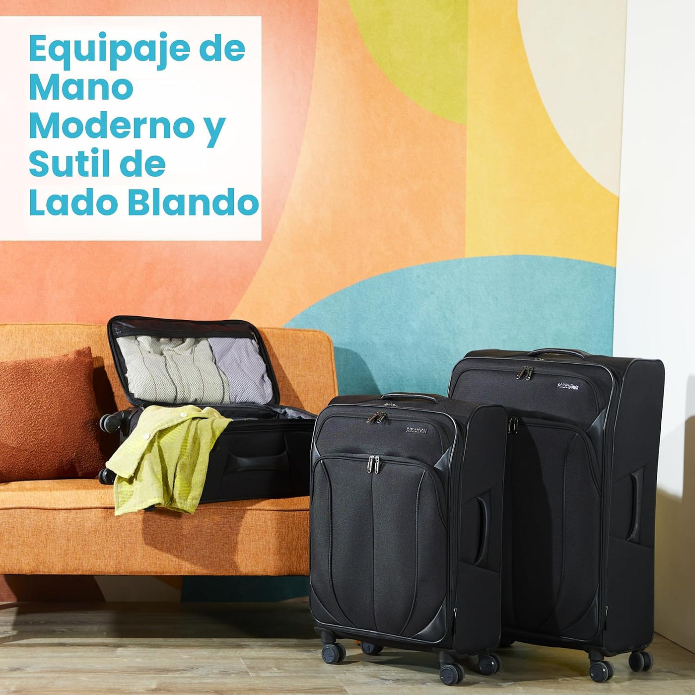 American Tourister 4 KIX 2.0 - Colección de maletas blandas con rue...