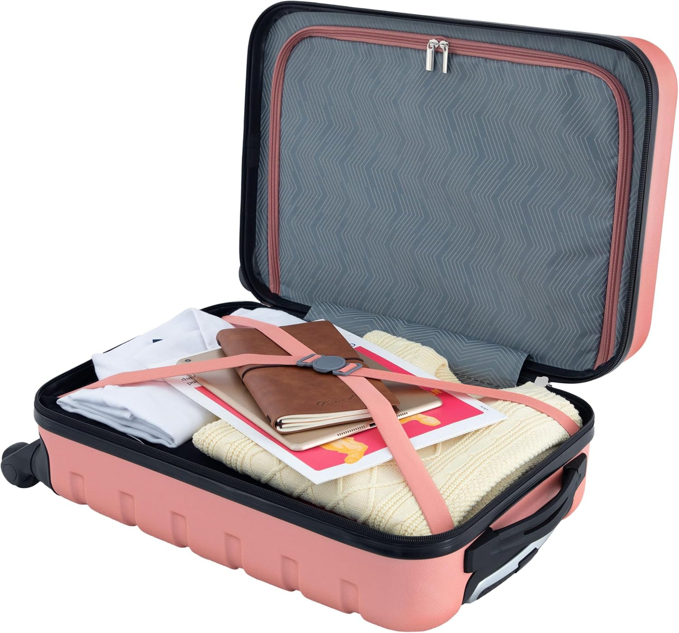 Travelers Club Harper - Equipaje, Oro rosa, Maleta de mano de 20 pulg.