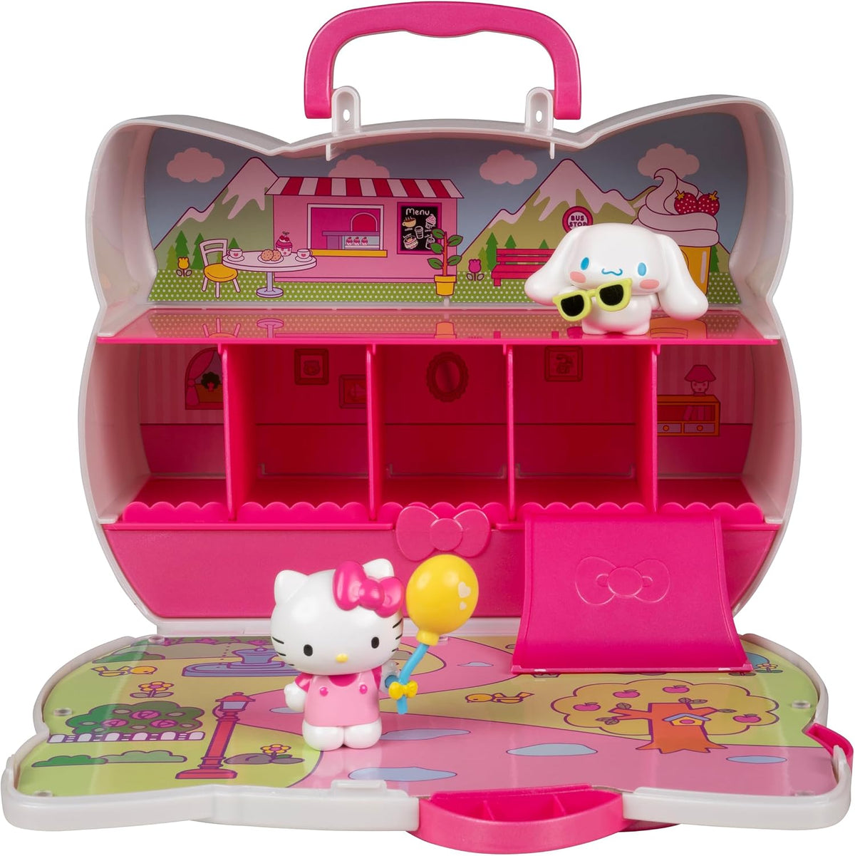 Hello Kitty® and Friends - Estuche de viaje con 2 figuras, almacena...