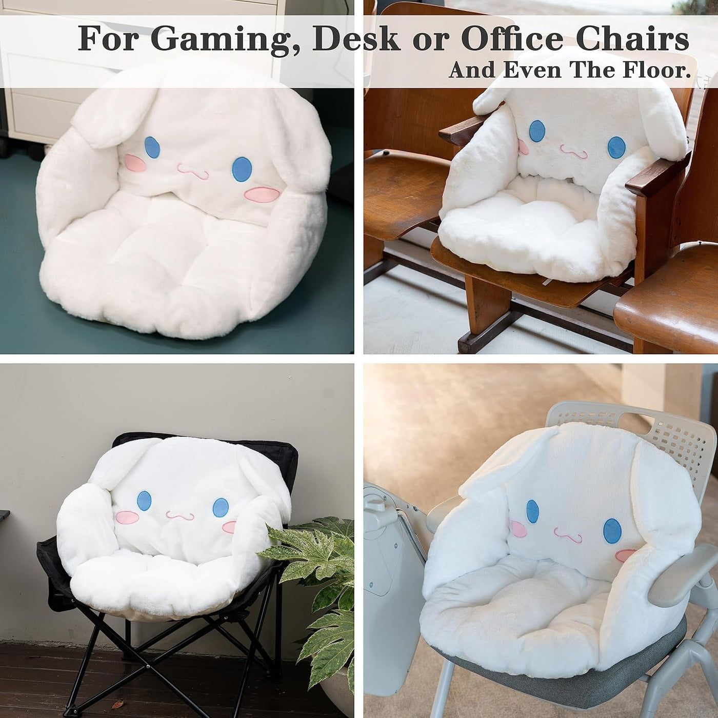 Juju - Cojín Kawaii blanco \u2013 Decoración de habitación Kawaii \...