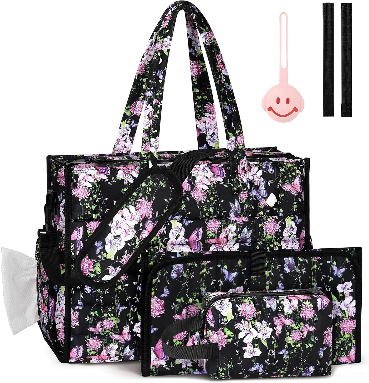 IBFUN Bolso de Pañales para Bebé - Bolso Grande para Bebé 4Pcs con...