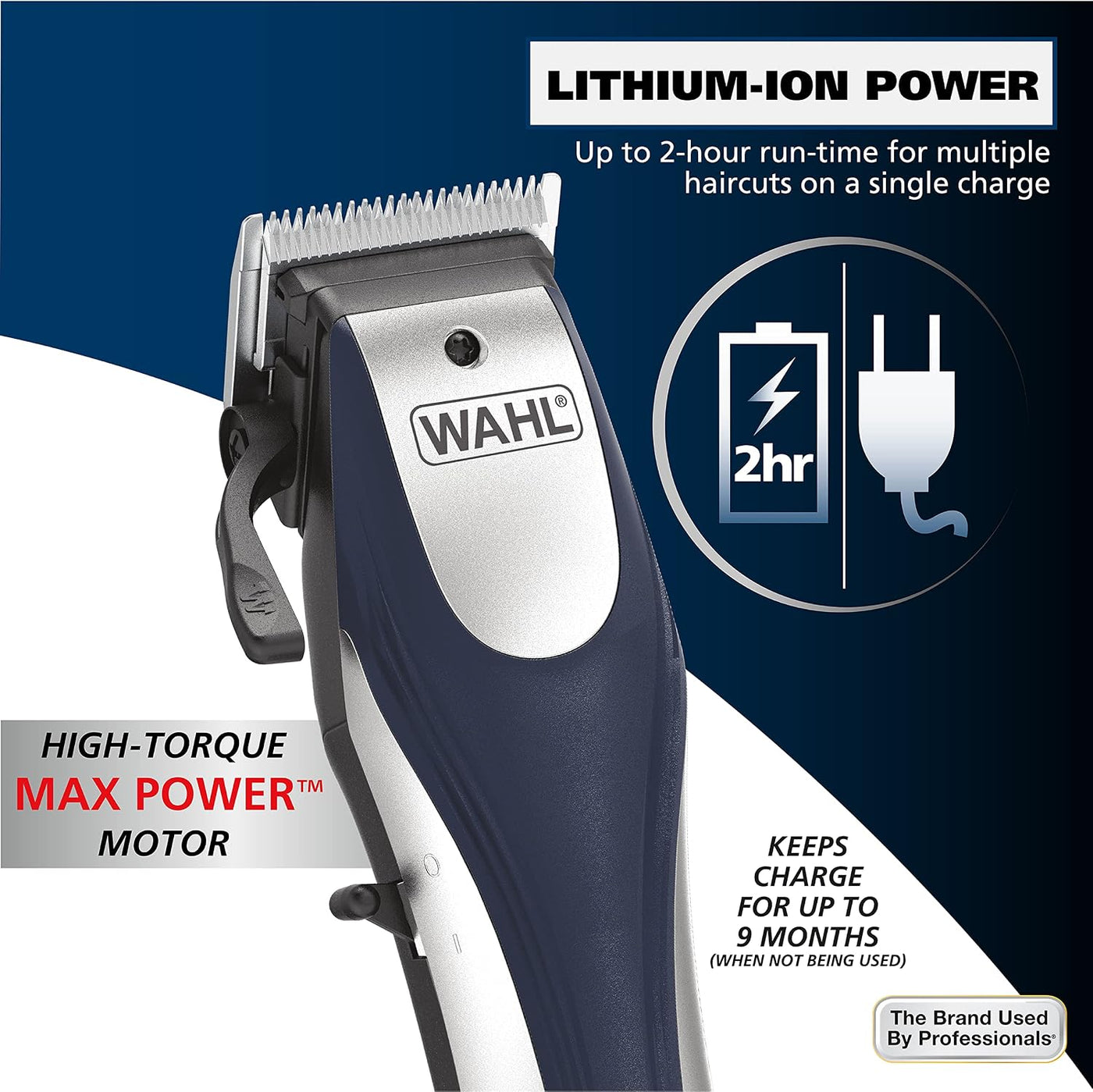 Wahl Cortapelos inalámbricos recargables de iones de litio para hom...