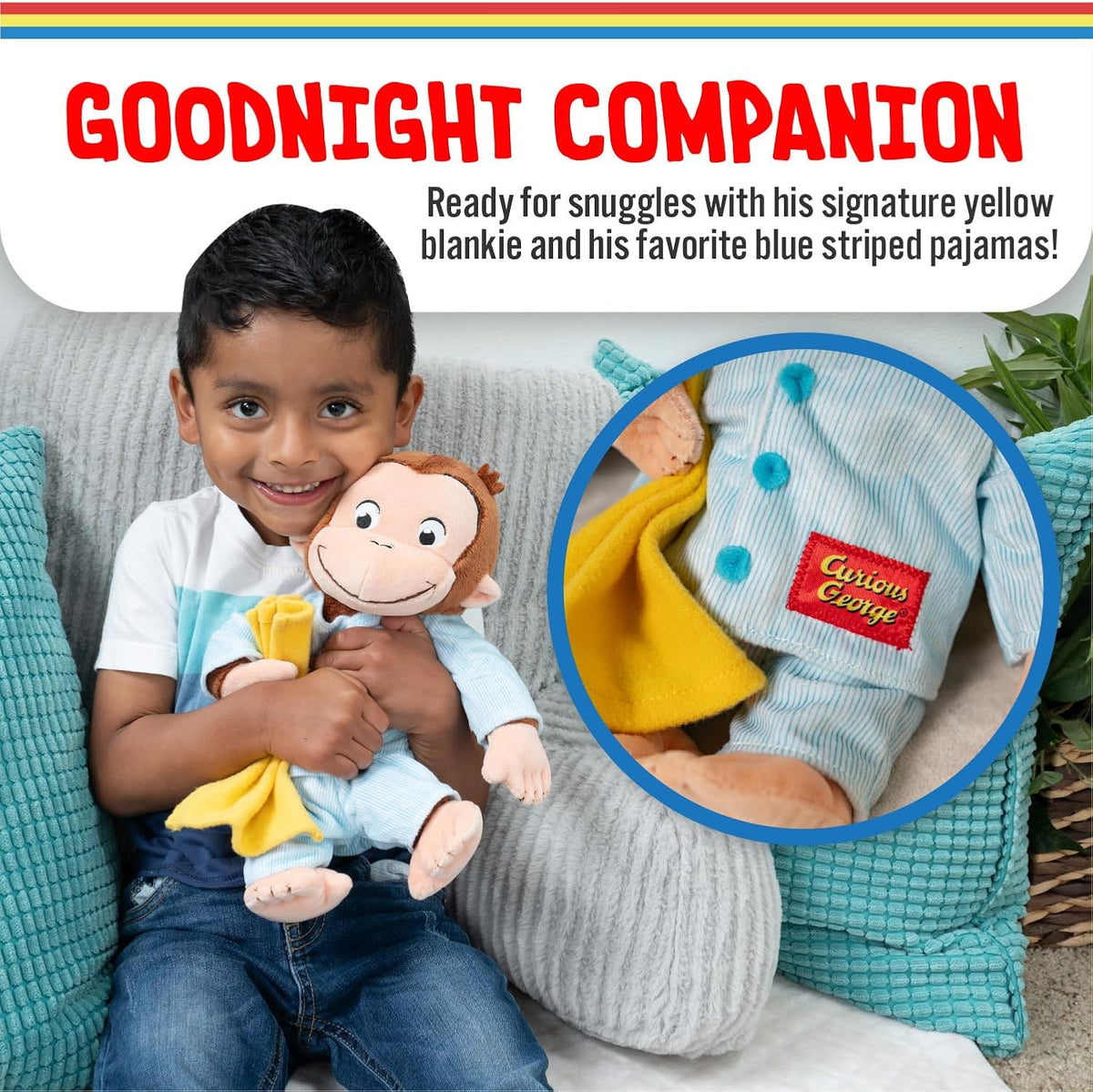 Kids Preferred Curious George in Pajamas - Juguetes de peluche de m...
