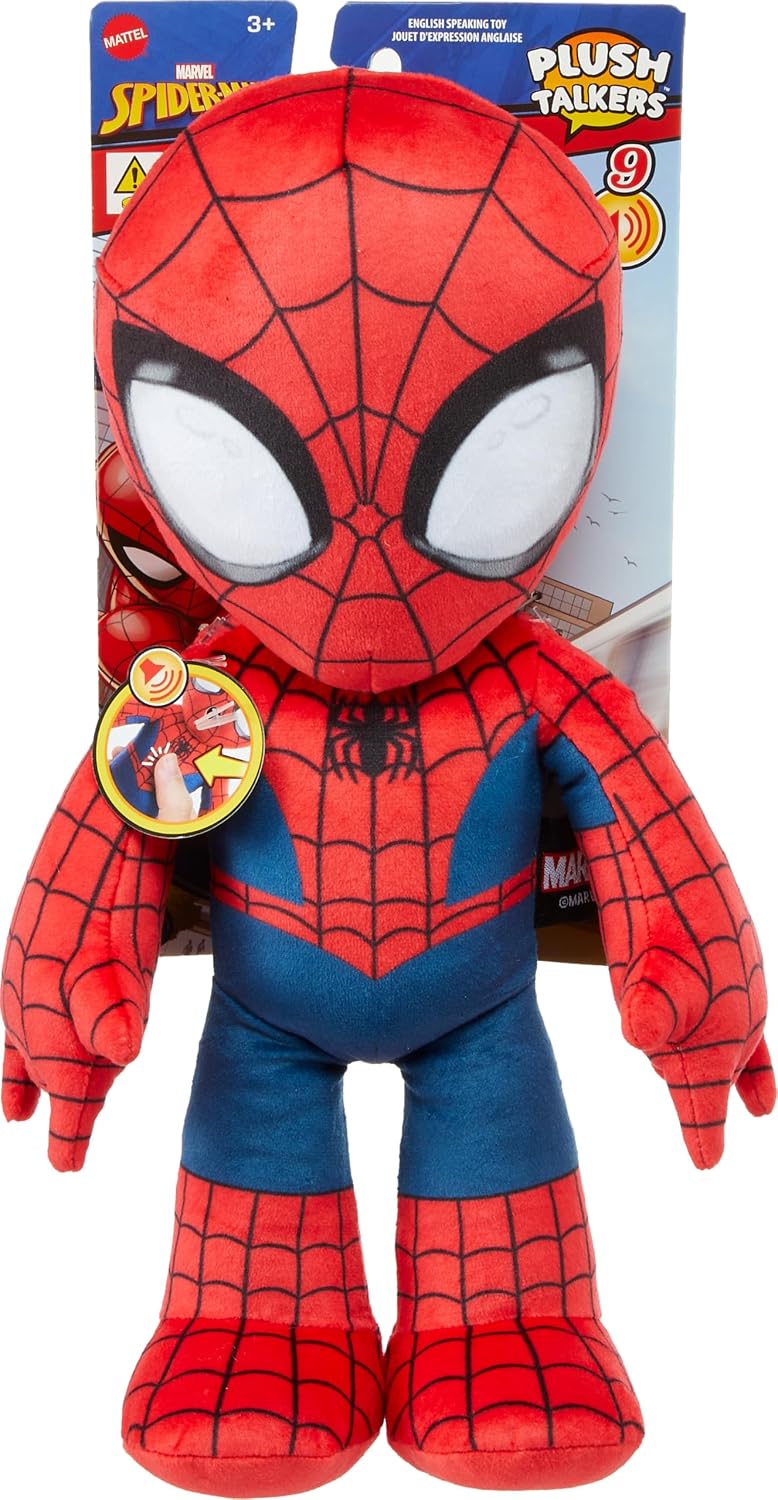 Mattel Marvel Plush Talkers - Juguete suave de 11.75 pulgadas, figu...