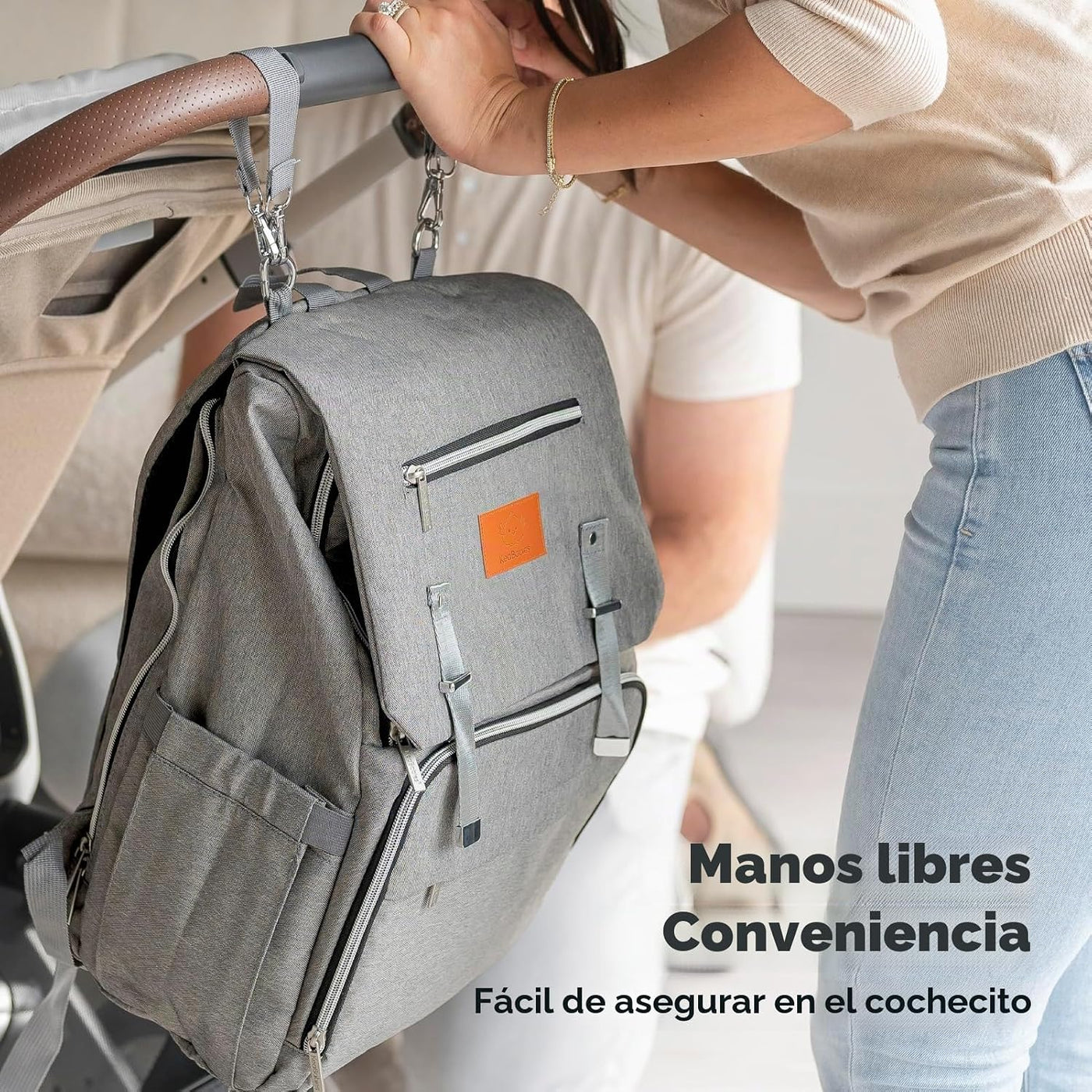 KeaBabies Mochila para pañales para bebé con cambiador, grande (azu...