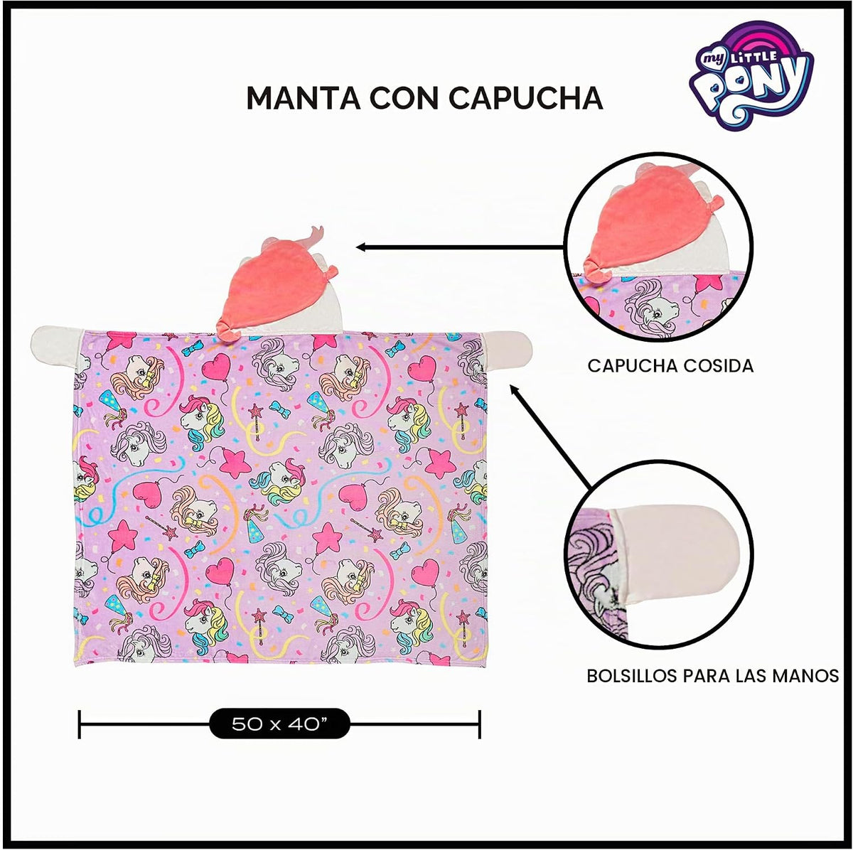 Northwest Manta con capucha de personajes, acogedora y ligera, 40 x...