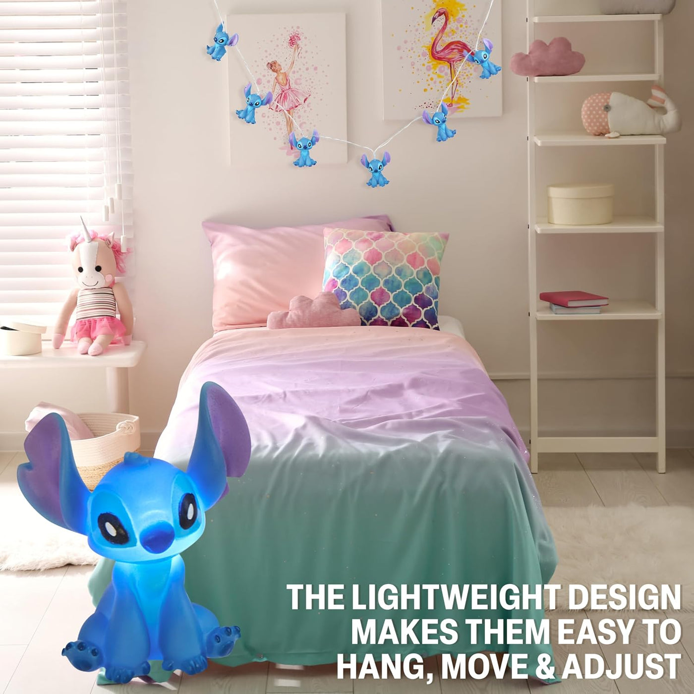 Disney Stitch - Luces LED de cadena para niños, adolescentes, adult...
