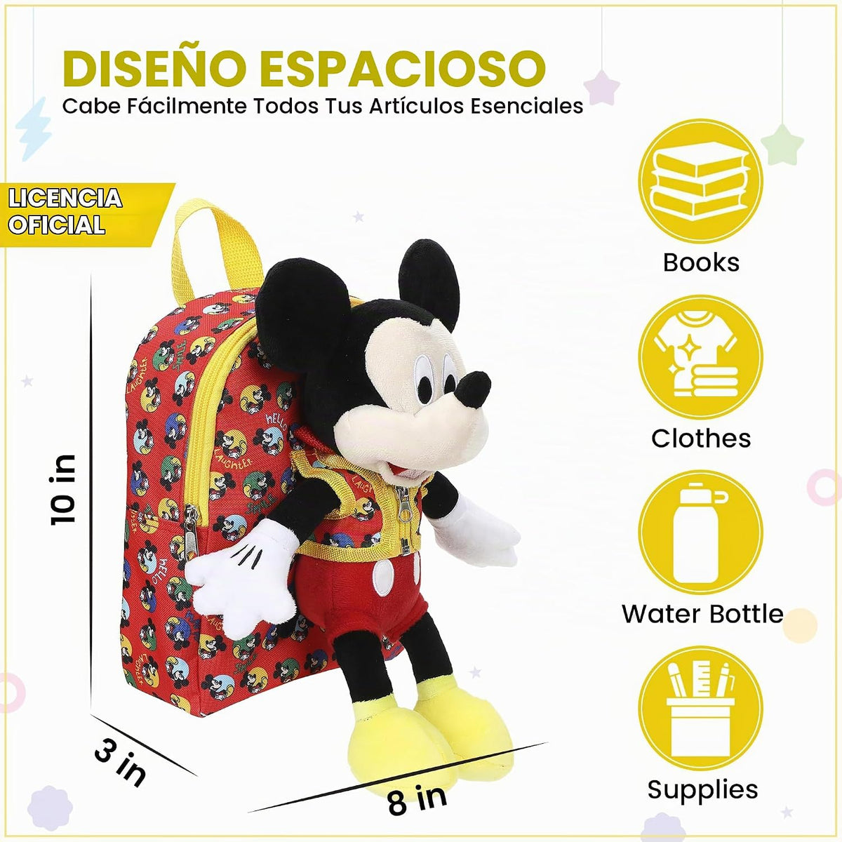 Bioworld Mini mochila, Preescolar Mickey Mouse