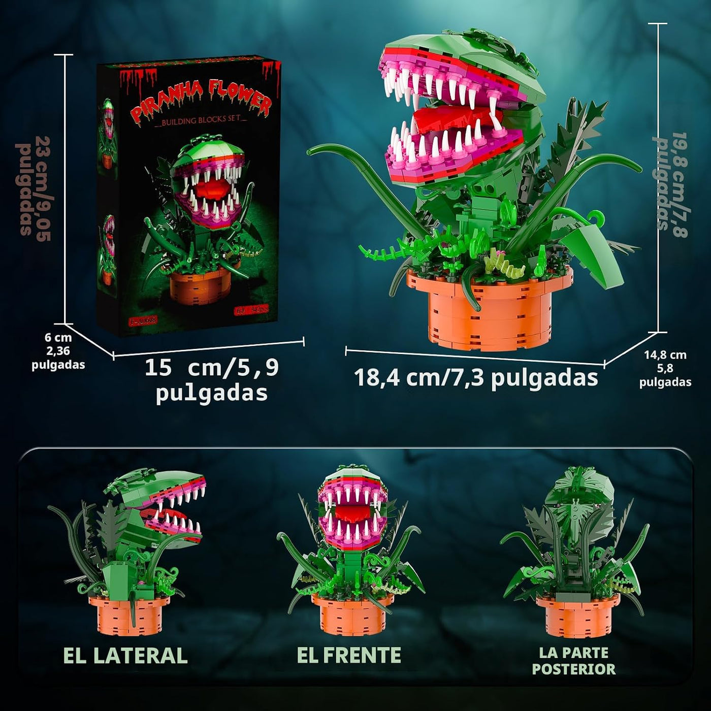 Buildify Audrey II Flor Caníbal