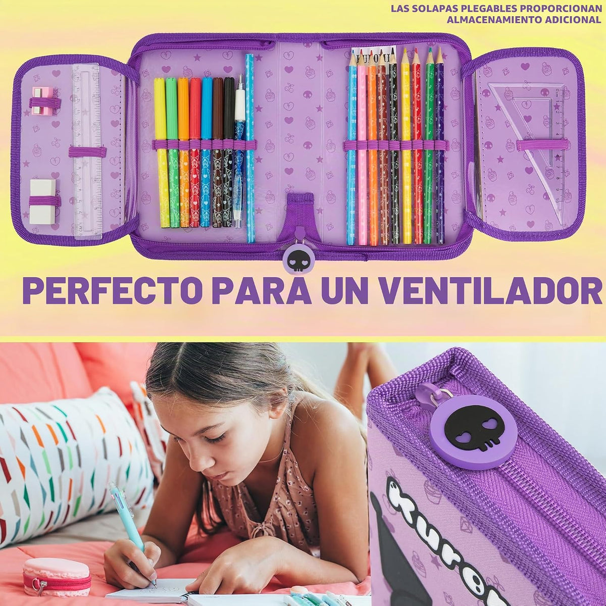 Hello Kitty Sanrio - Estuche para lápices Kawaii para niños, marcad...