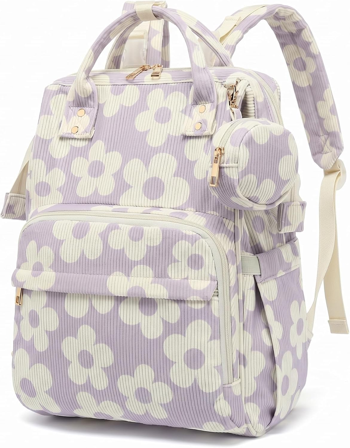 Lrenagao Mochila para pañales de bebé para mamá y papá, bolsa de pa...