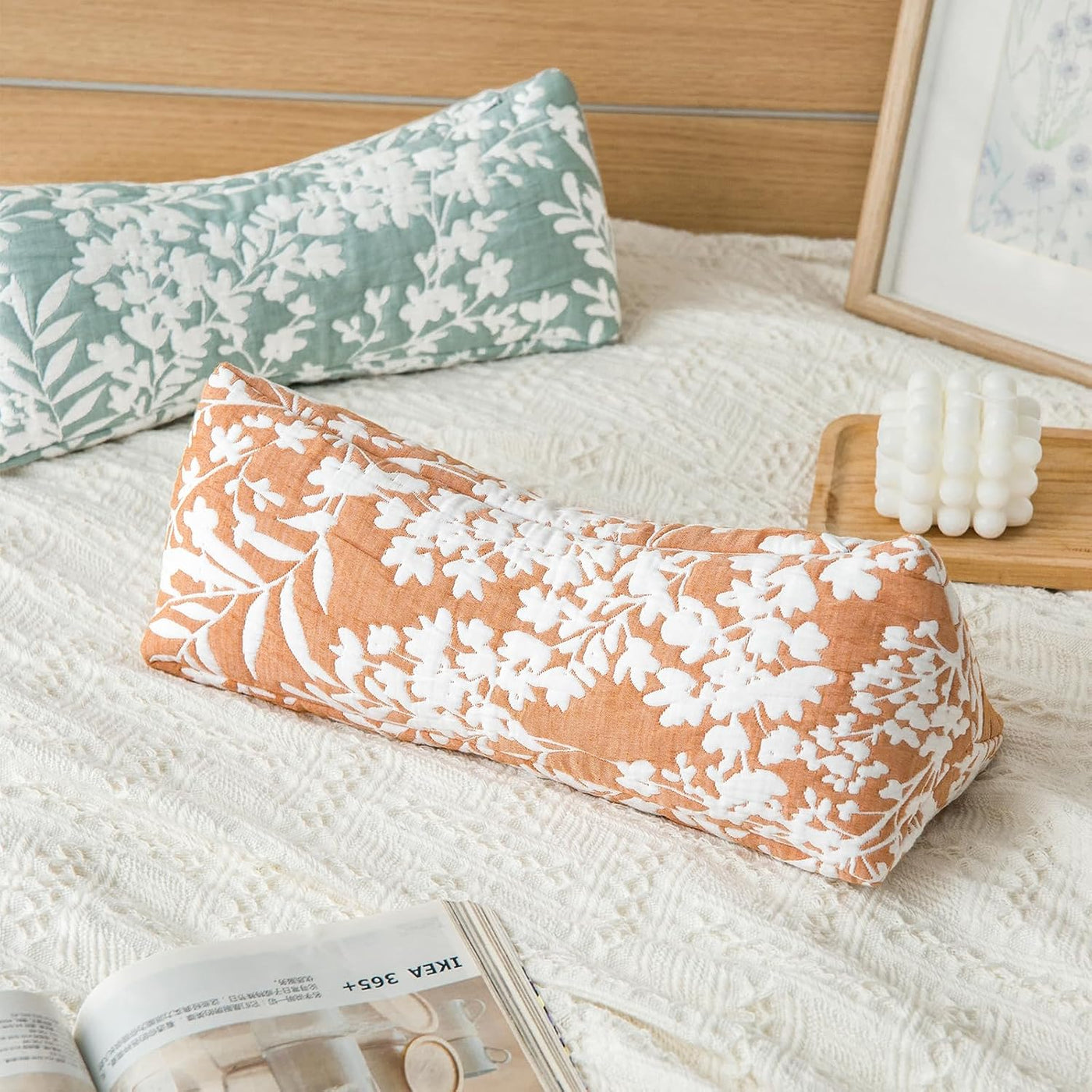 Almohada de apoyo para el cuello de trigo sarraceno, almohada cilín...