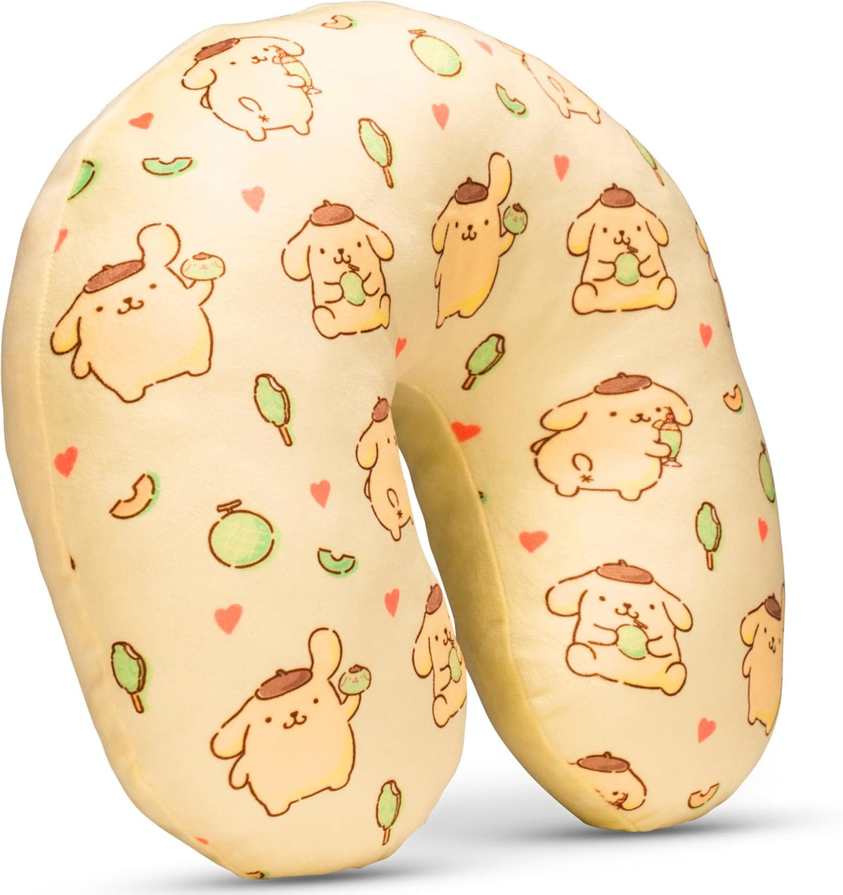 Sanrio Pompompurin - Almohada de viaje para el cuello, suave y cómo...