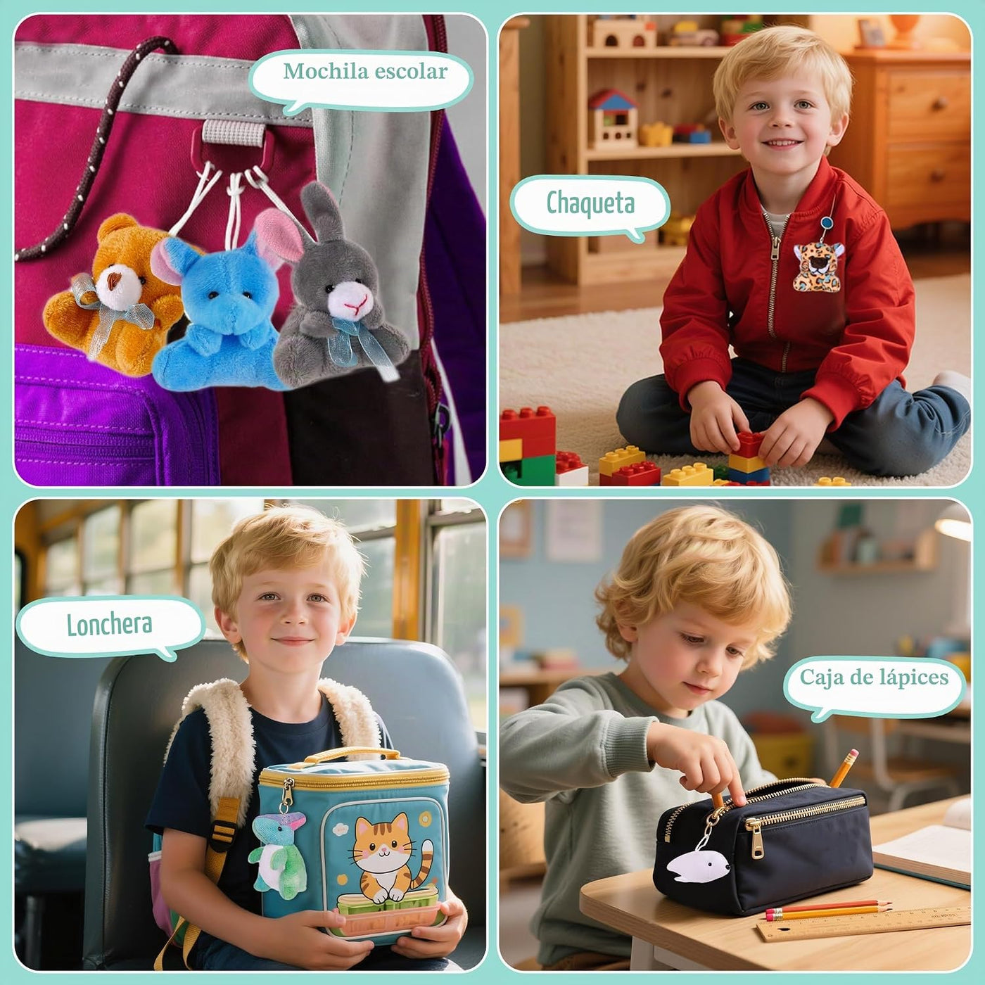 Paquete de 72 mini animales de peluche, premios de aula, pequeños a...