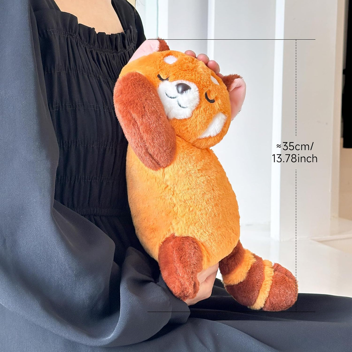Liraziva Peluche de panda rojo lindo juguete de peluche suave 13.8...
