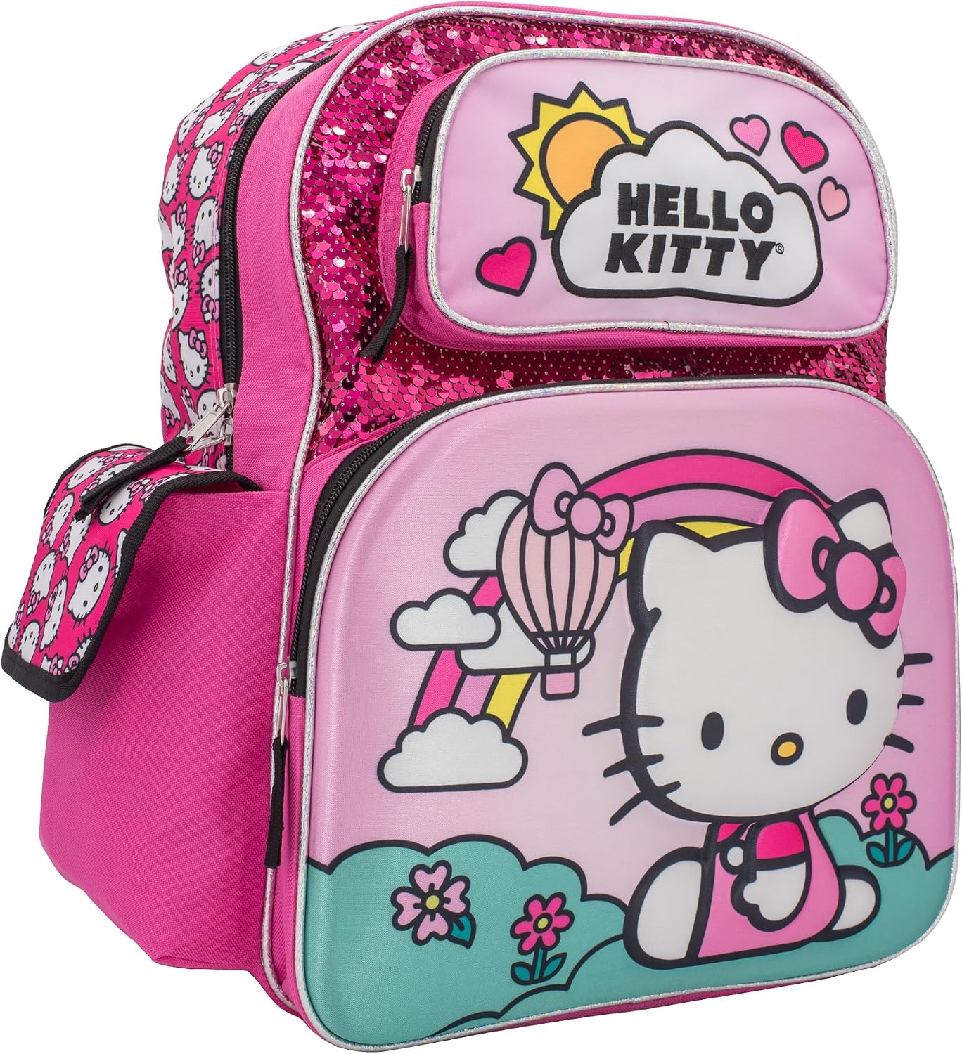 AI ACCESSORY INNOVATIONS Mochila para niños, Hello Kitty rosa, Gran...