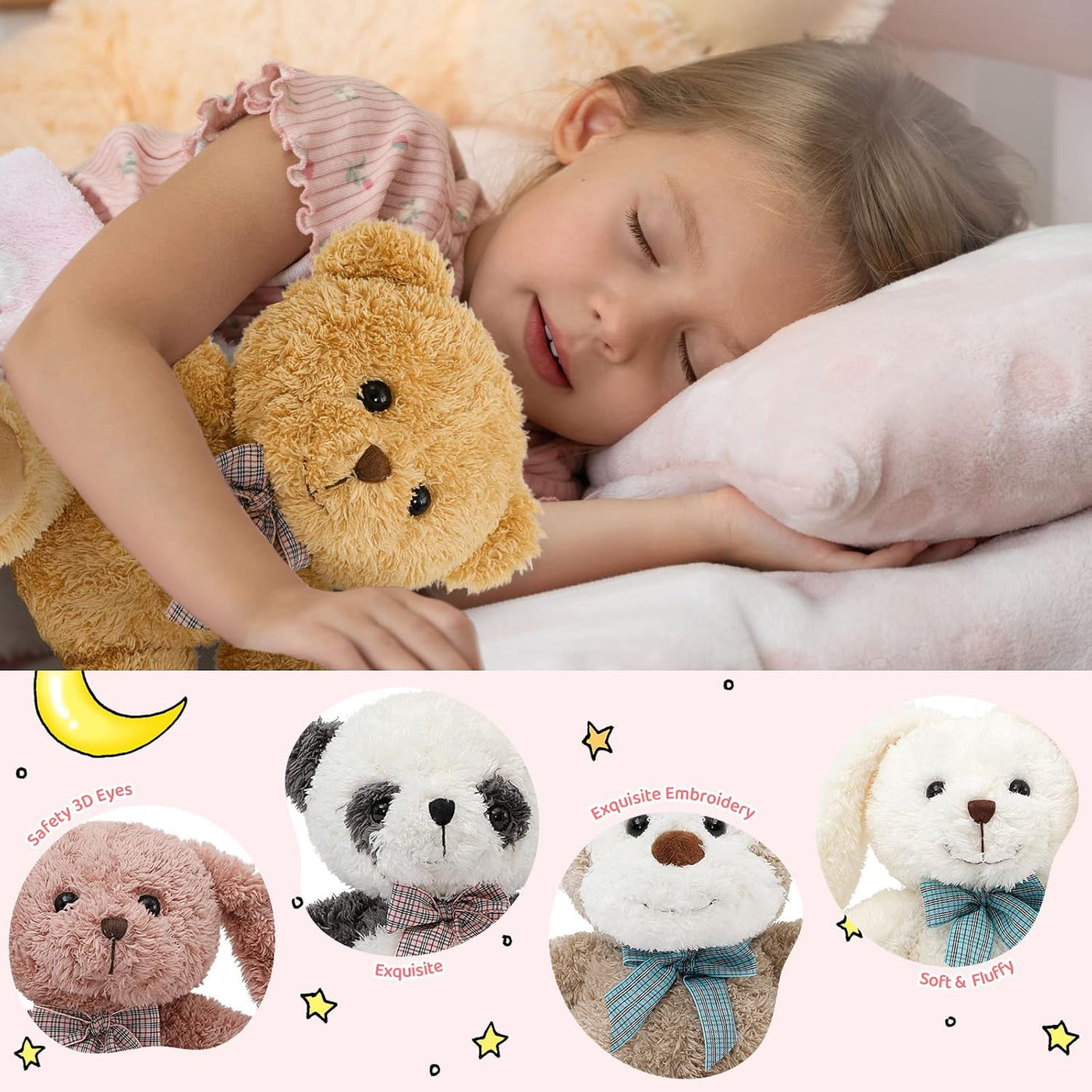 MaoGoLan Juego de animales de peluche de 13 pulgadas a granel, paqu...