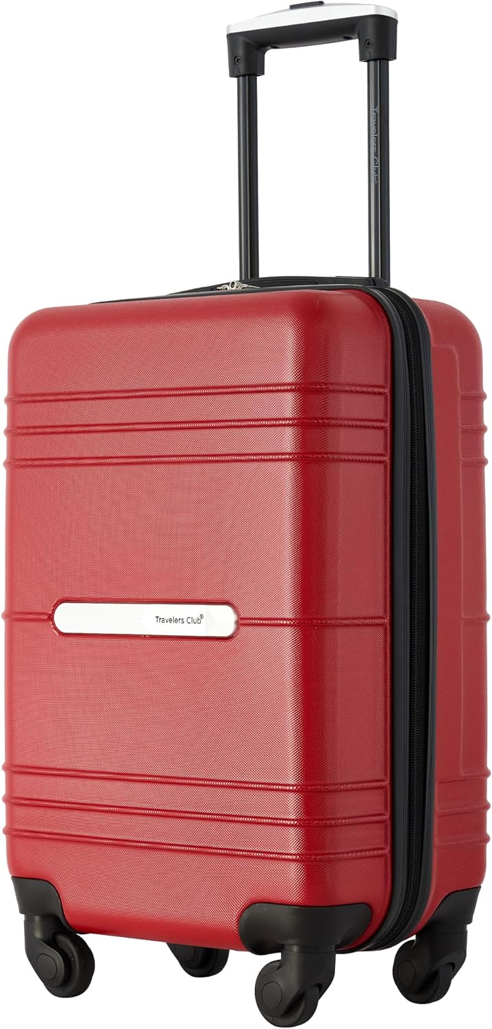 Travelers Club Equipaje de mano Richmond Spinner de 22", Rojo,...
