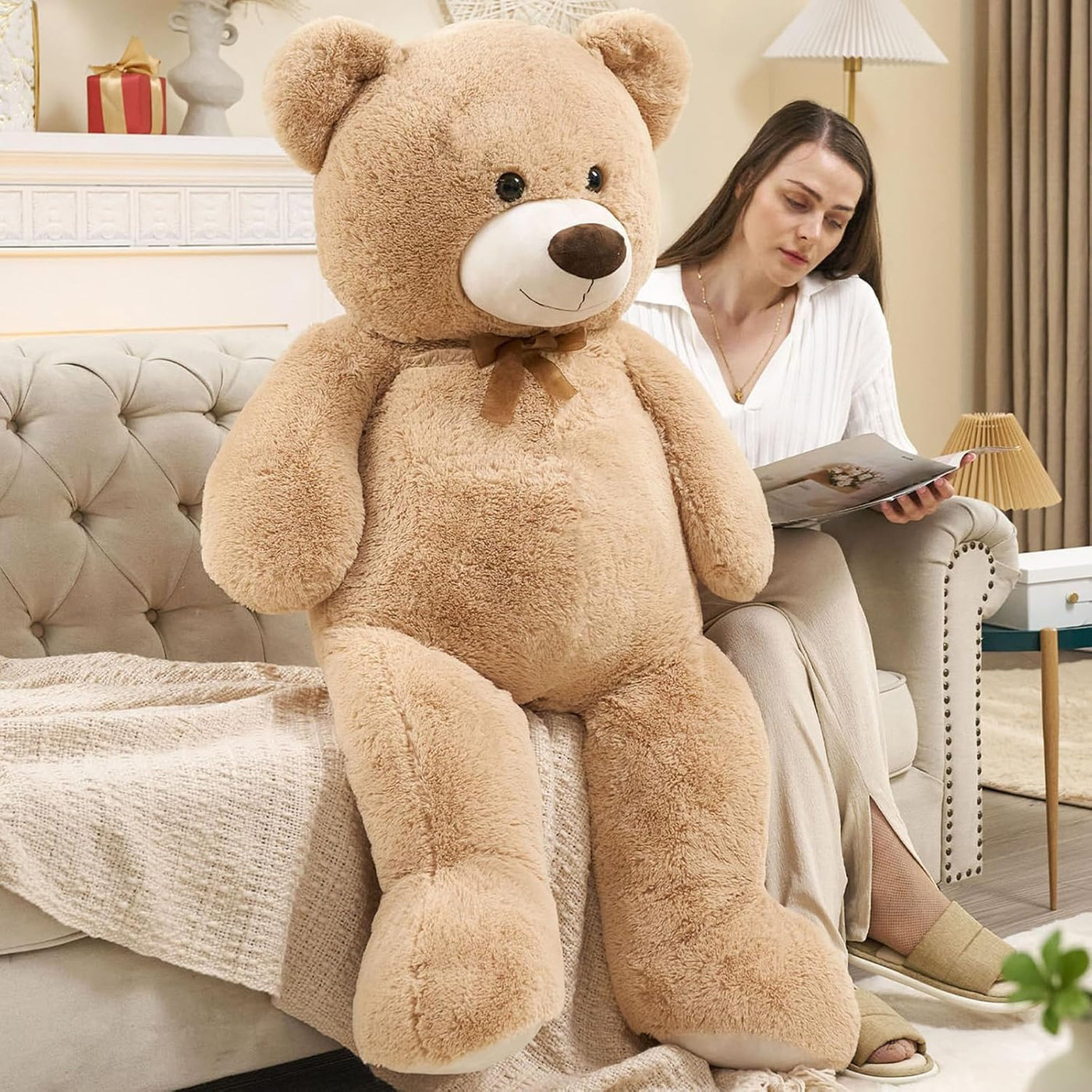 Toys Studio - Oso de peluche ultra suave de 51 pulgadas para niñas,...