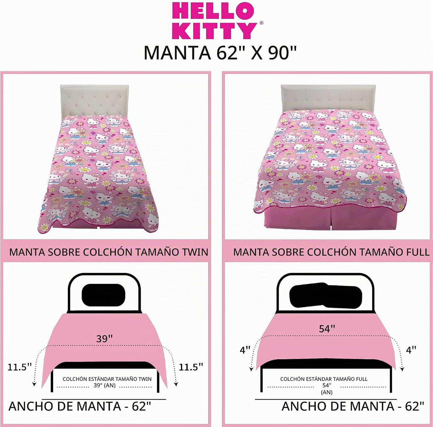 Franco - Ropa de cama infantil, manta de felpa supersuave para niño...