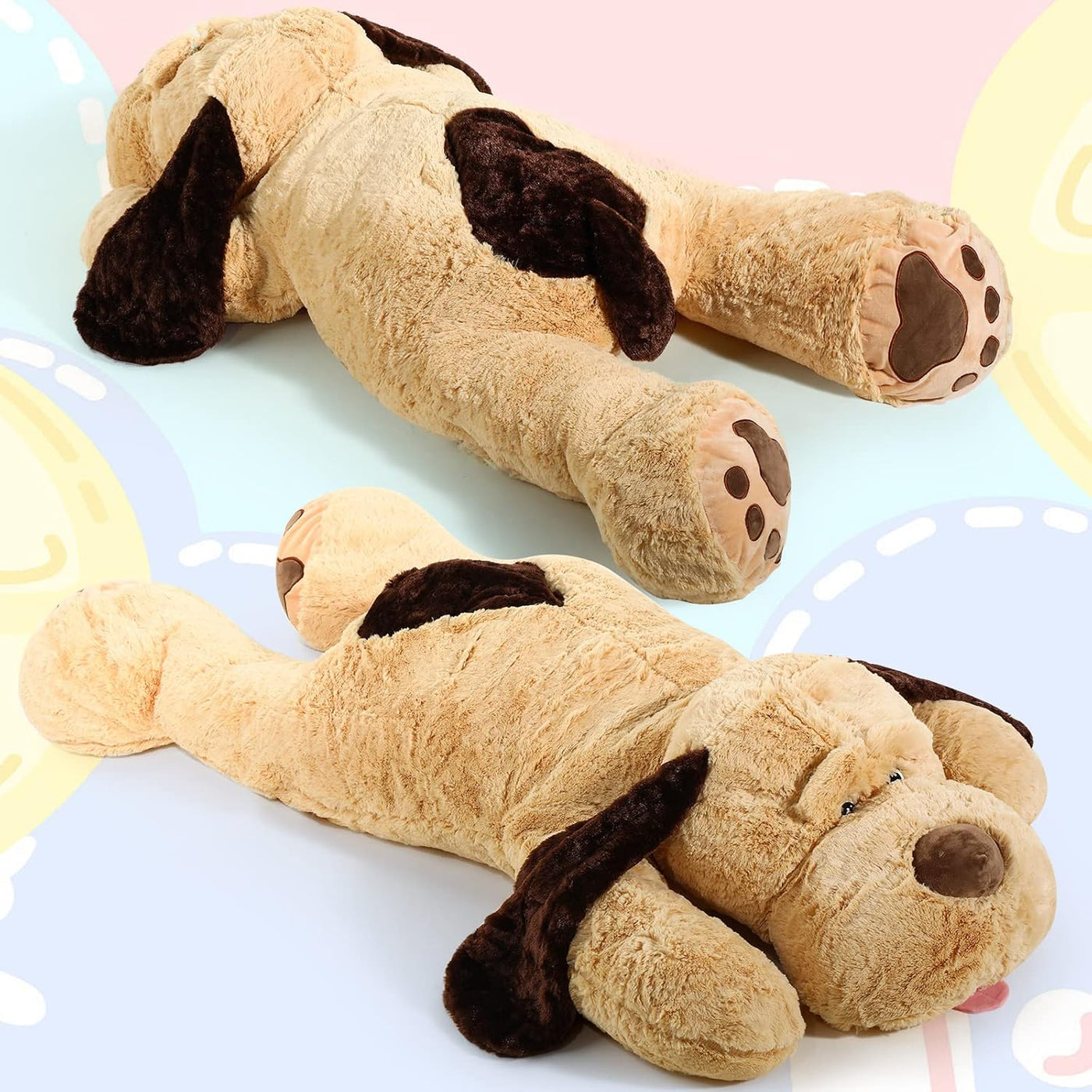 HyDren Almohada de peluche de perro gigante de 55 pulgadas | Compañ...