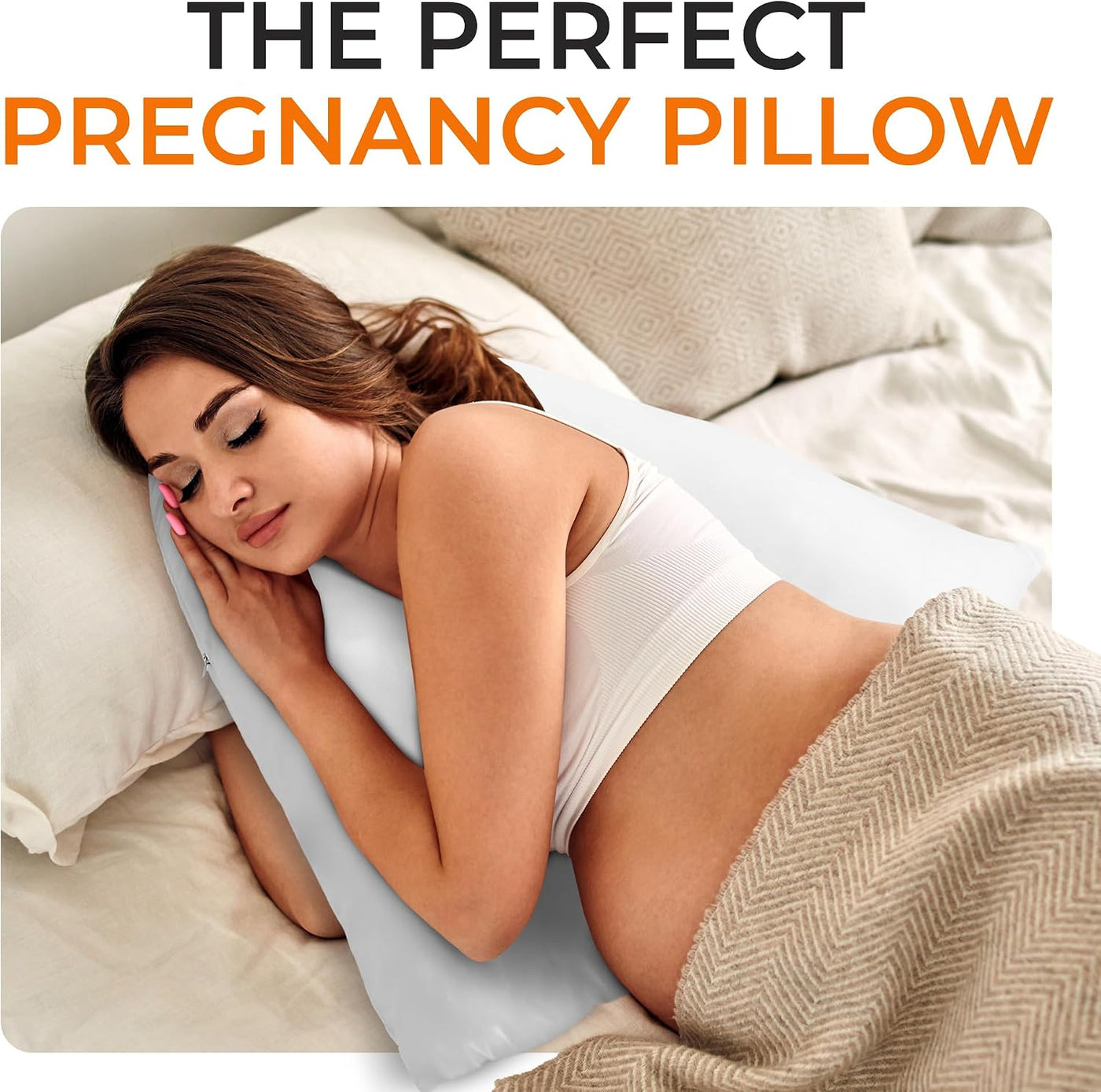 Cheer Collection - Almohada sobredimensionada en forma de V, almoha...
