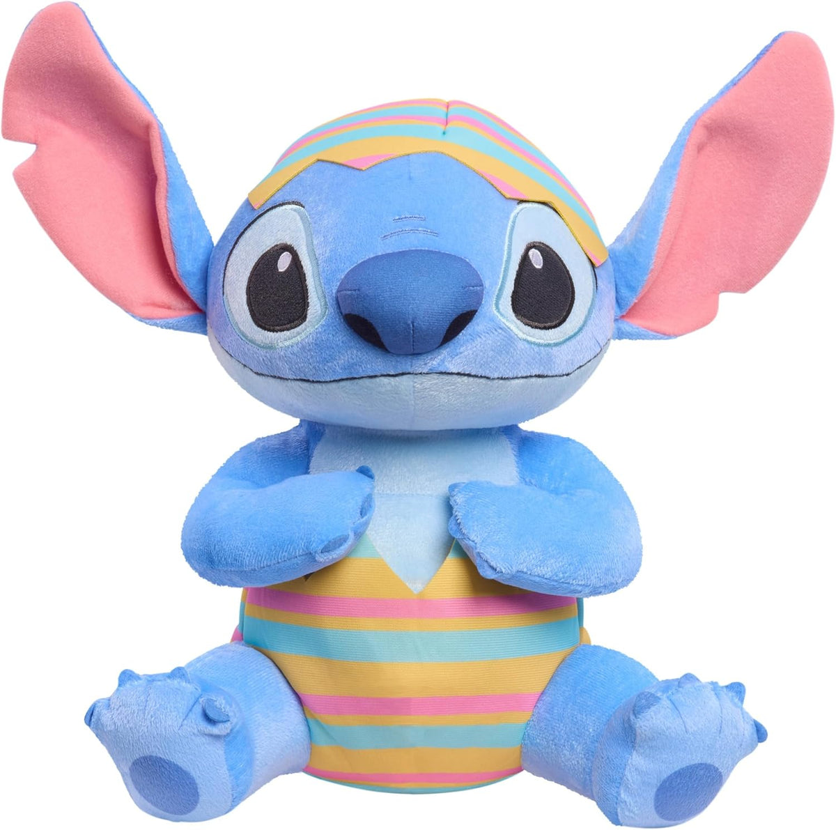 Disney Stitch - Peluche suave de Pascua en mameluco y sombrero de h...