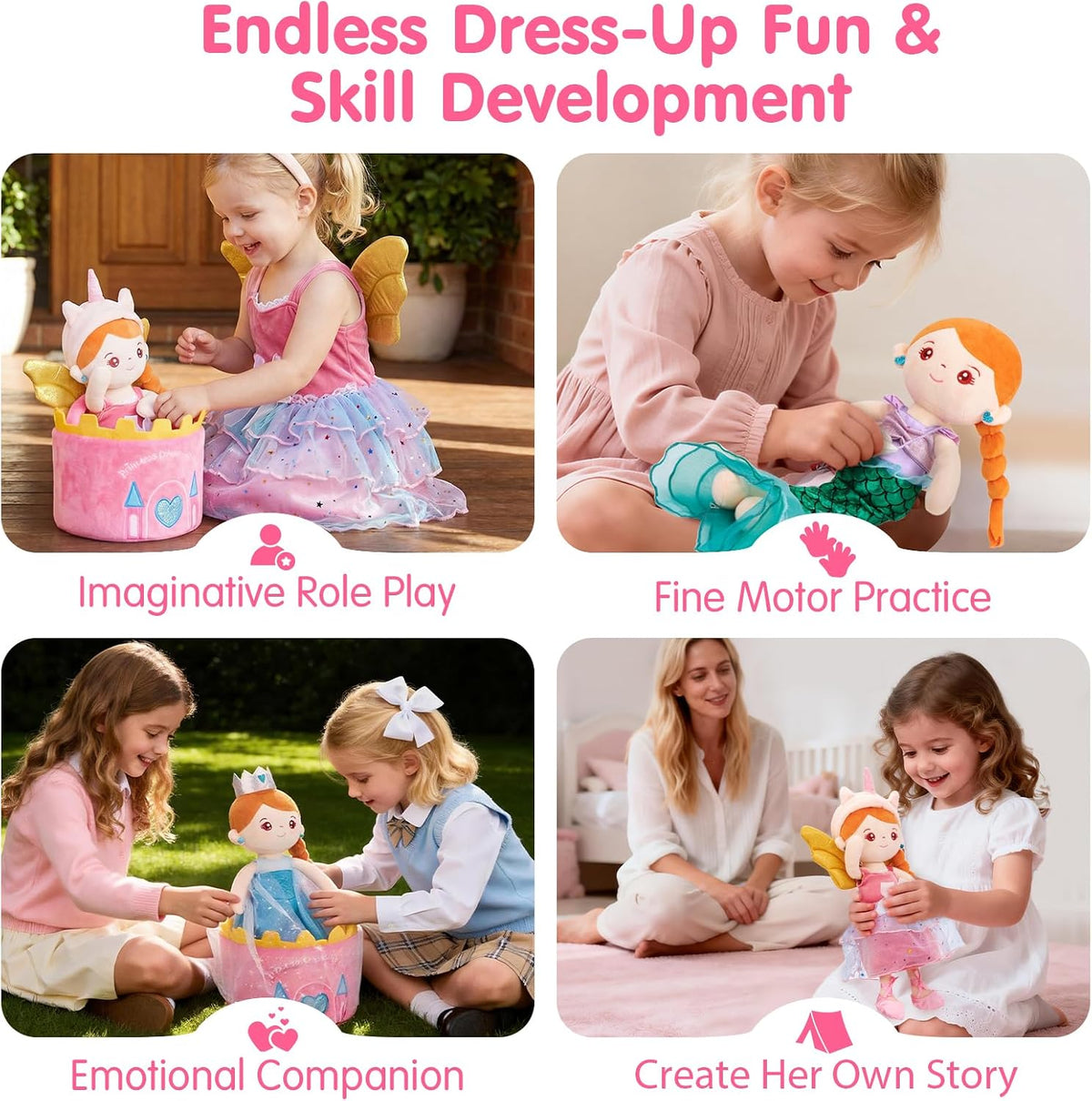 hahaland Juego de muñecas de disfraces \u2013 Juguetes de princesa...