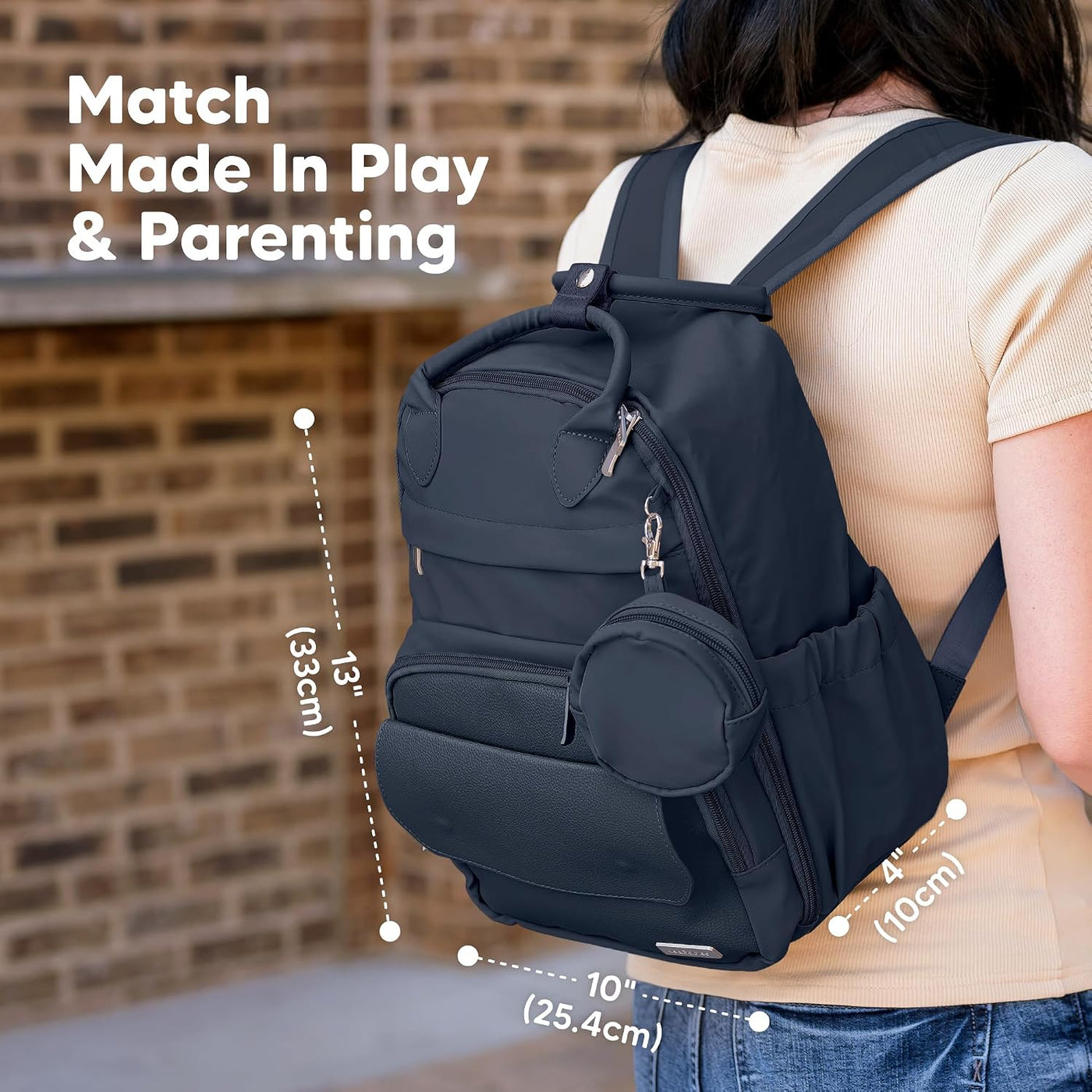 KeaBabies Mochila para pañales, mochilas de viaje para pañales (azu...