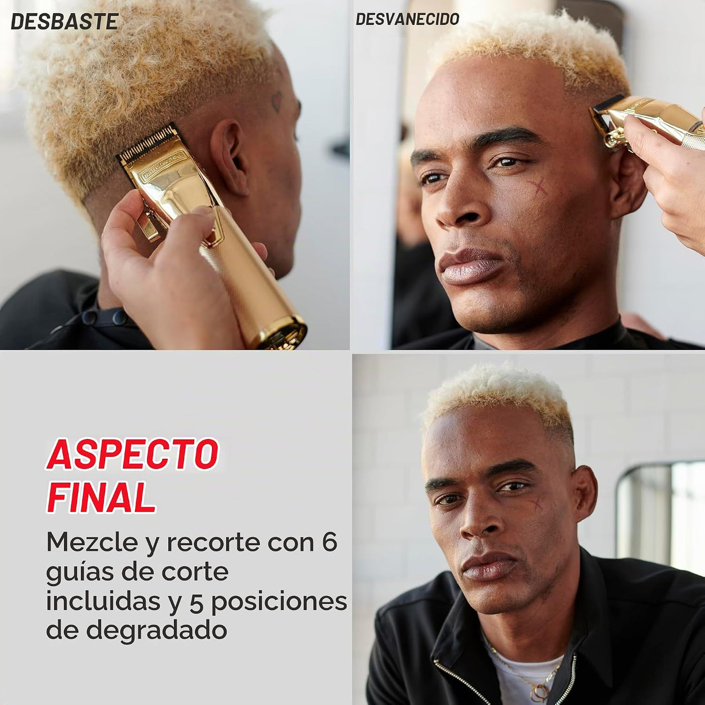 BaBylissPRO FX+ - Cortapelos profesionales para barba para hombres,...