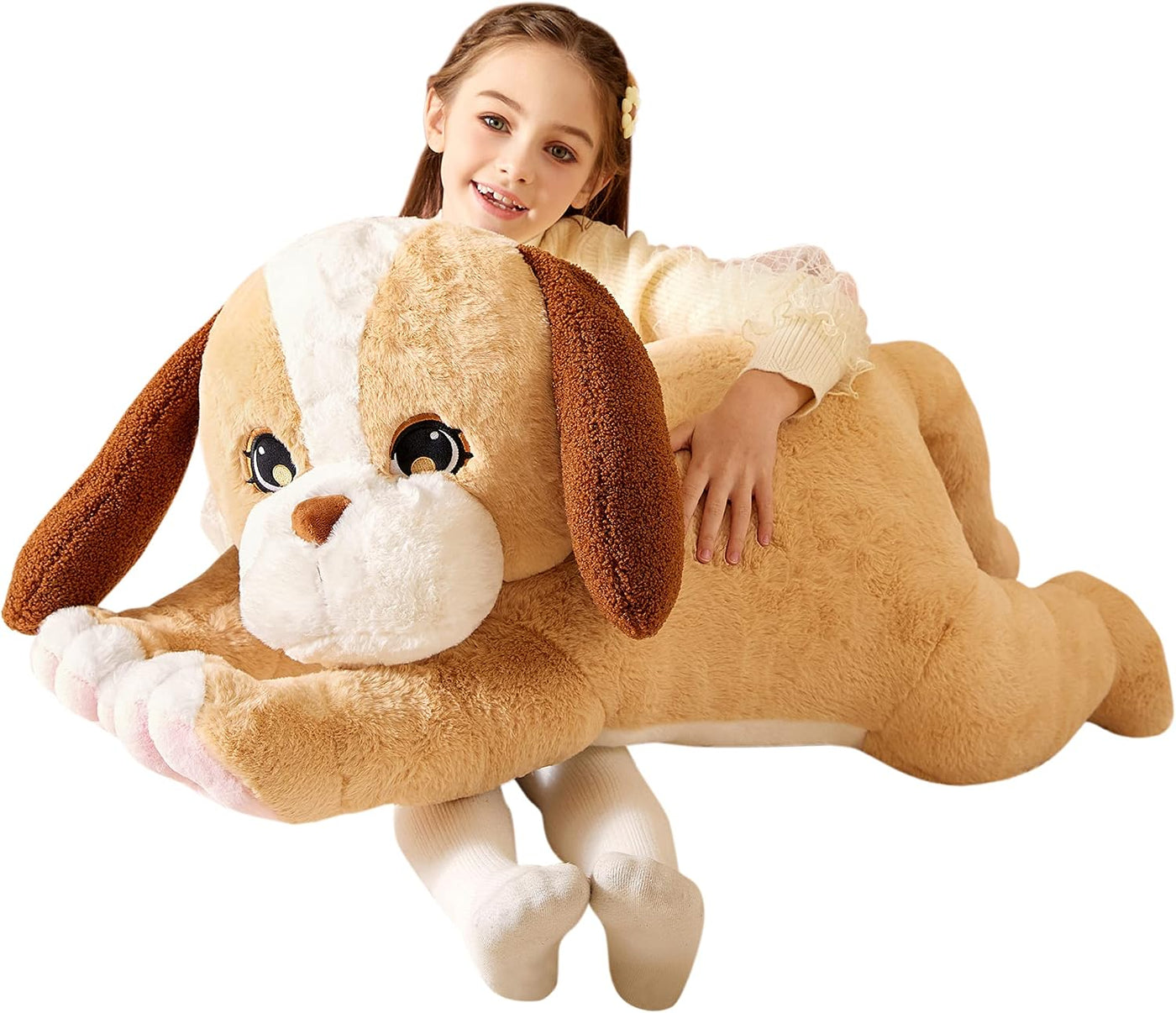 Tumyay Peluche de perro labrador gigante, juguete suave de peluche,...