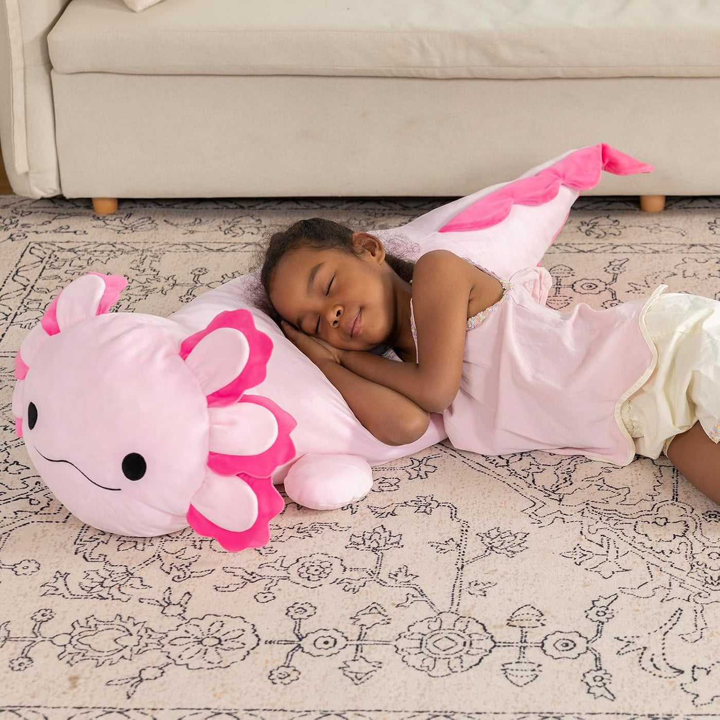 MaoGoLan Peluche de Ajolote Gigante de 47", Animal de Peluche d...