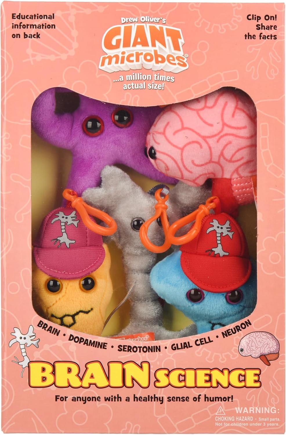Caja de regalo temática de ciencia cerebral de GIANT MICROBES, rega...